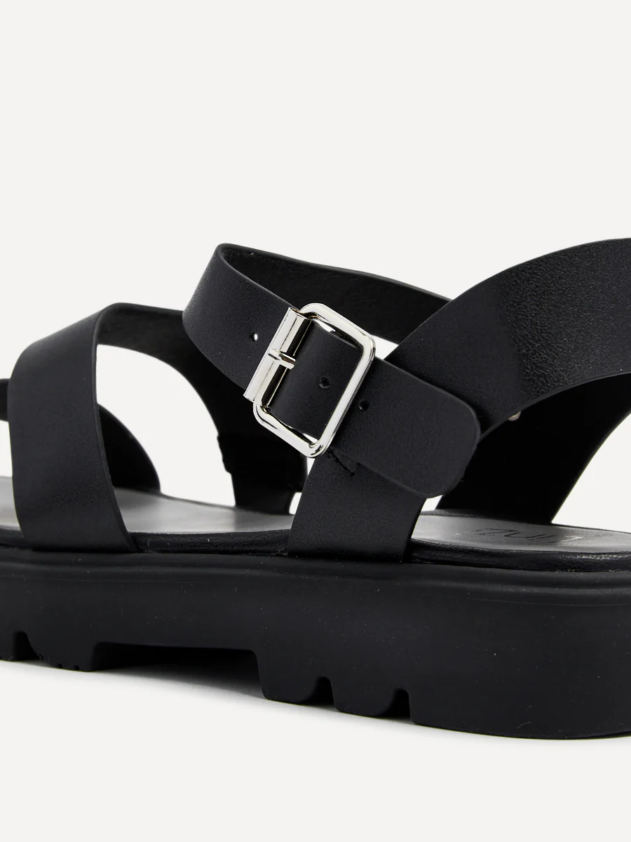 Ramona Black Gladiator Sandals - Image 5