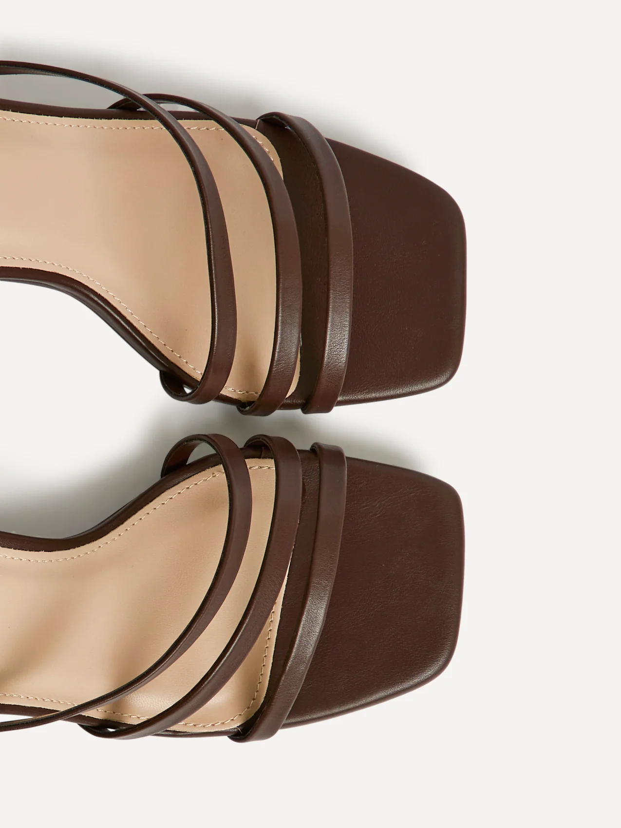 Reflect Wide Fit Brown Strappy Heels - Image 5