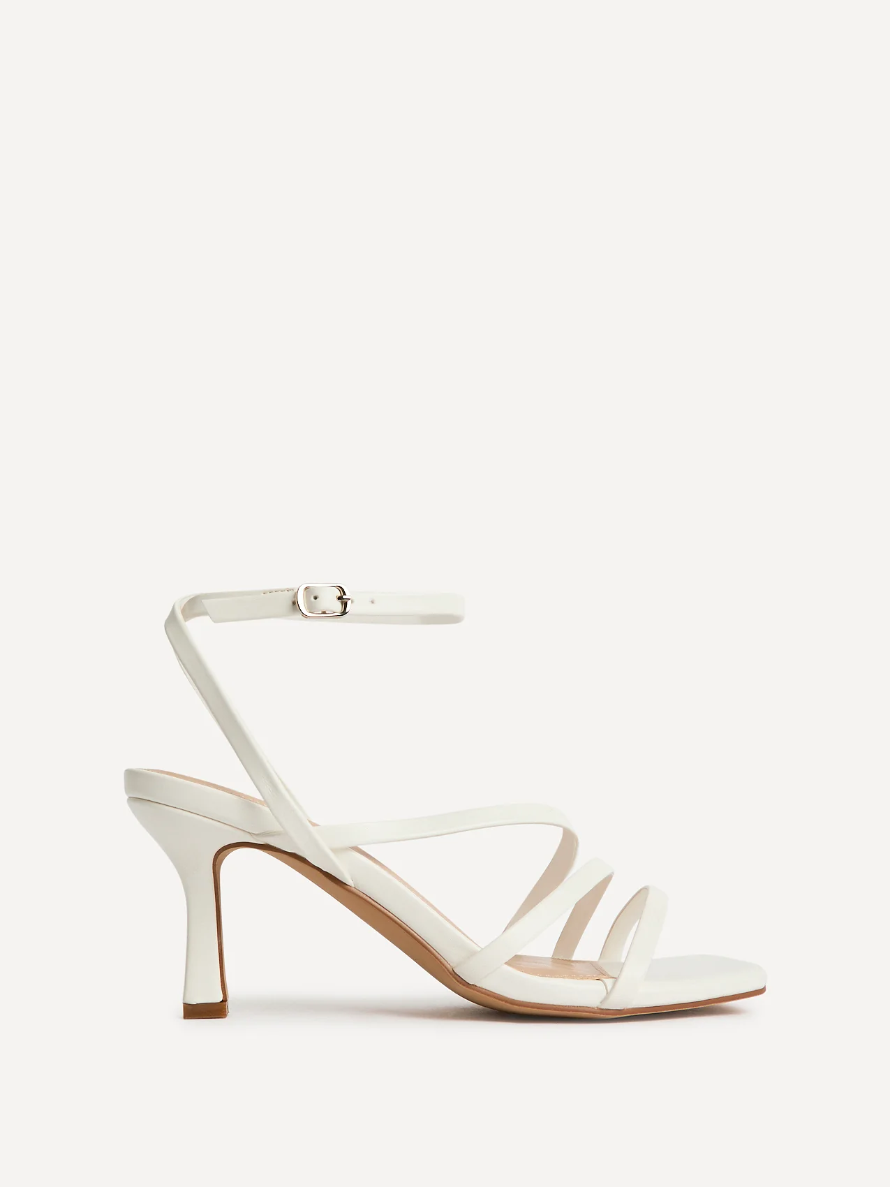 Reflect Wide Fit White Strappy Heels - Image 2