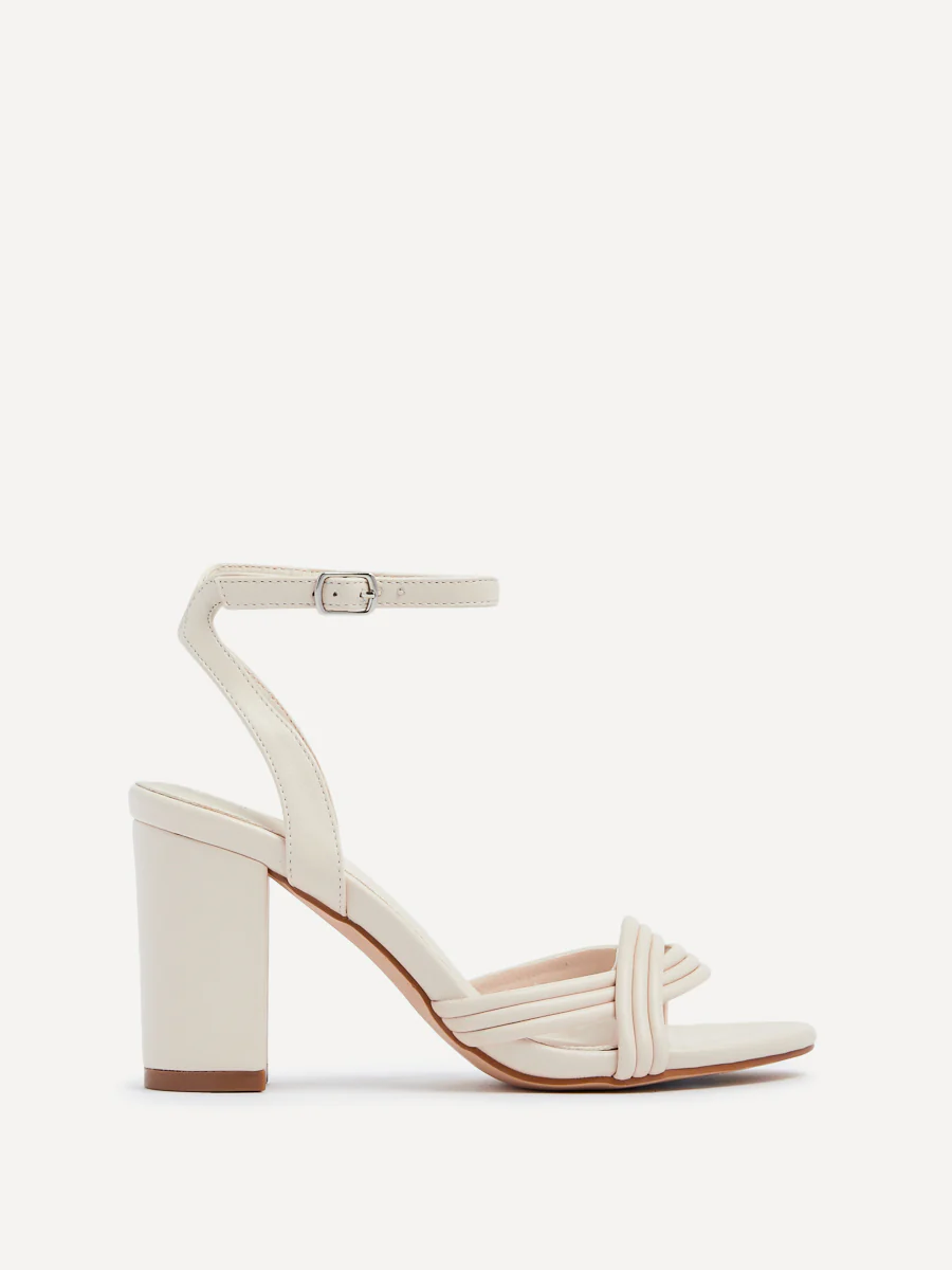 Regina Nude Faux Leather Intertwined Heels