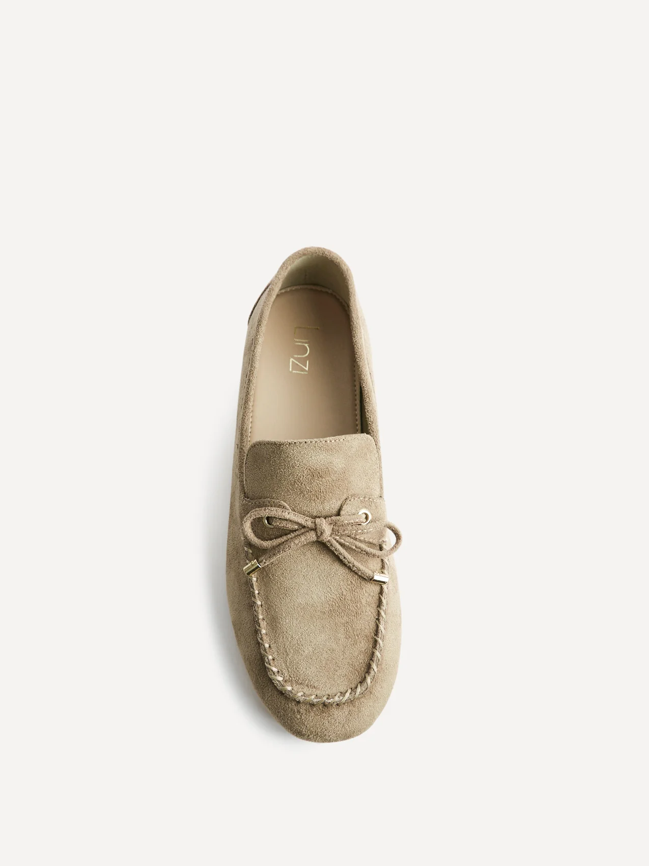 Relevant Taupe Faux Suede Loafers - Image 4