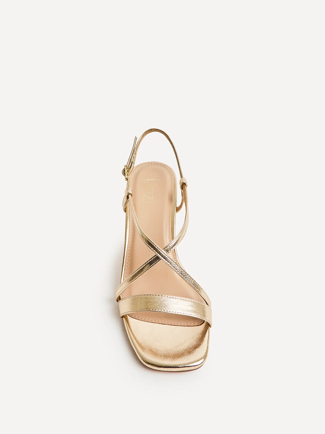 Remain Wide Fit Gold Heeled Sandals - Image 4
