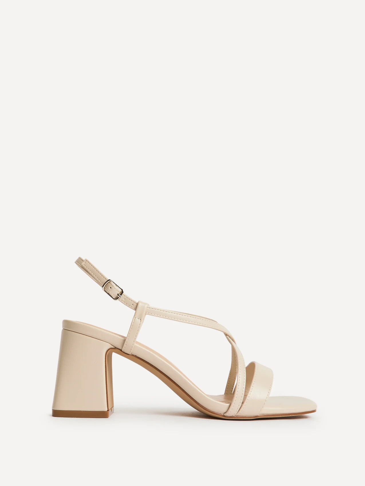 Remain Wide Fit Nude Heeled Sandals - Image 2