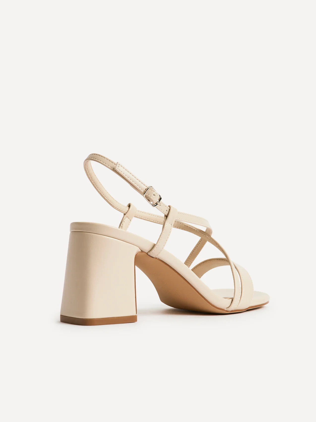 Remain Wide Fit Nude Heeled Sandals - Image 5
