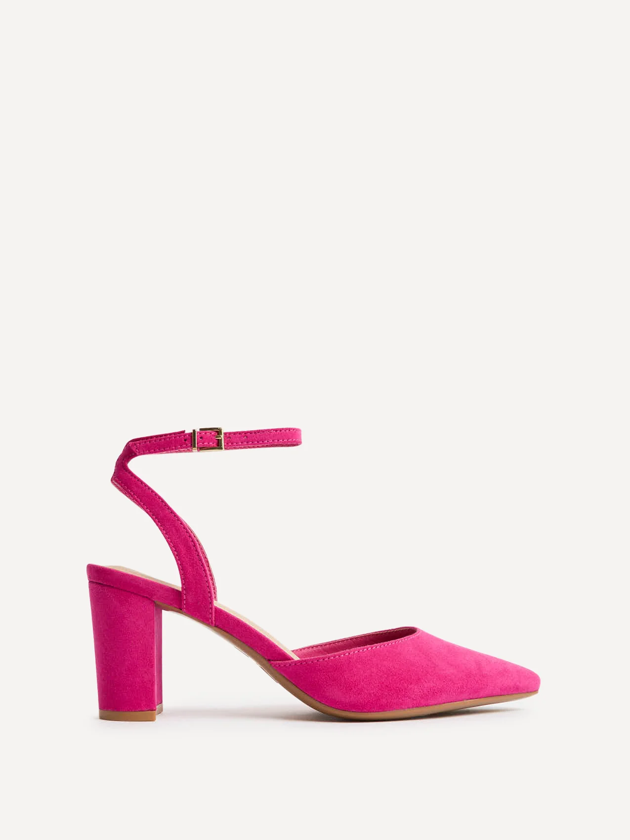 Rendall Fuchsia Faux Suede Court Heels - Image 2