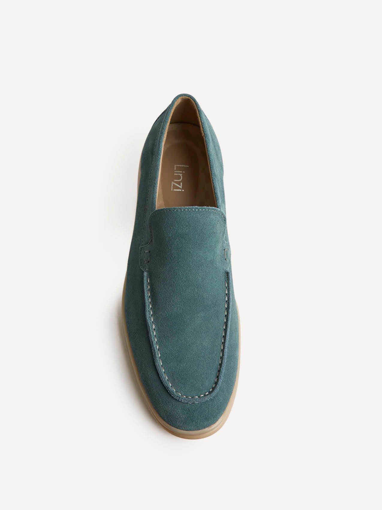 Rino Mens Blue Suede Leather Loafers - Image 4