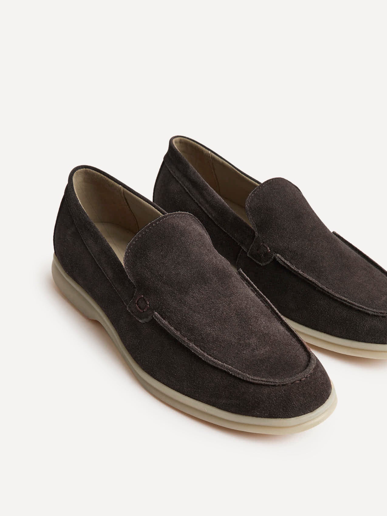 Rino Mens Brown Suede Leather Loafers - Image 5