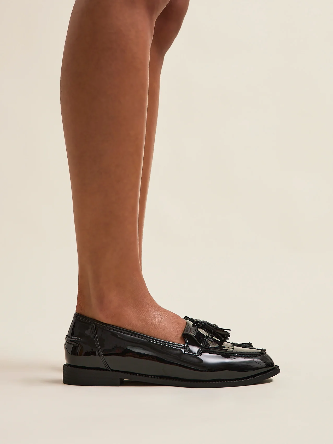 Rosemary Black Patent Loafers - Image 6