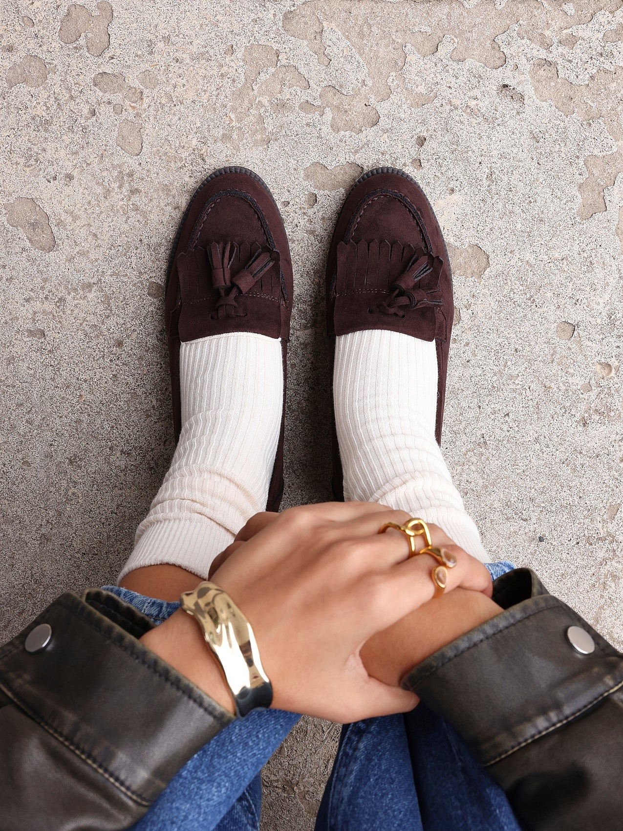 Rosemary Brown Faux Suede Loafers - Image 7