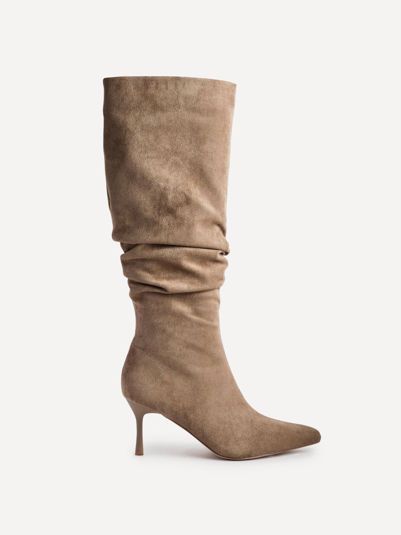 Rosenna Beige Long Stiletto Boots - Image 2