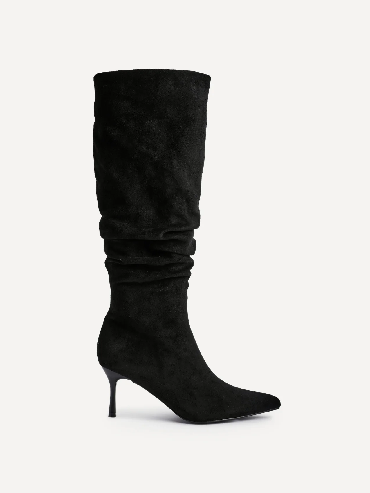 Rosenna Black Long Stiletto Boots - Image 2