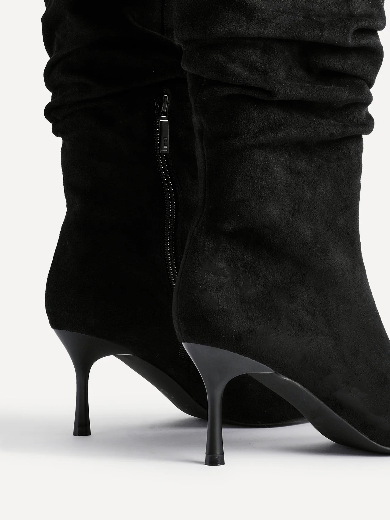 Rosenna Black Long Stiletto Boots - Image 5
