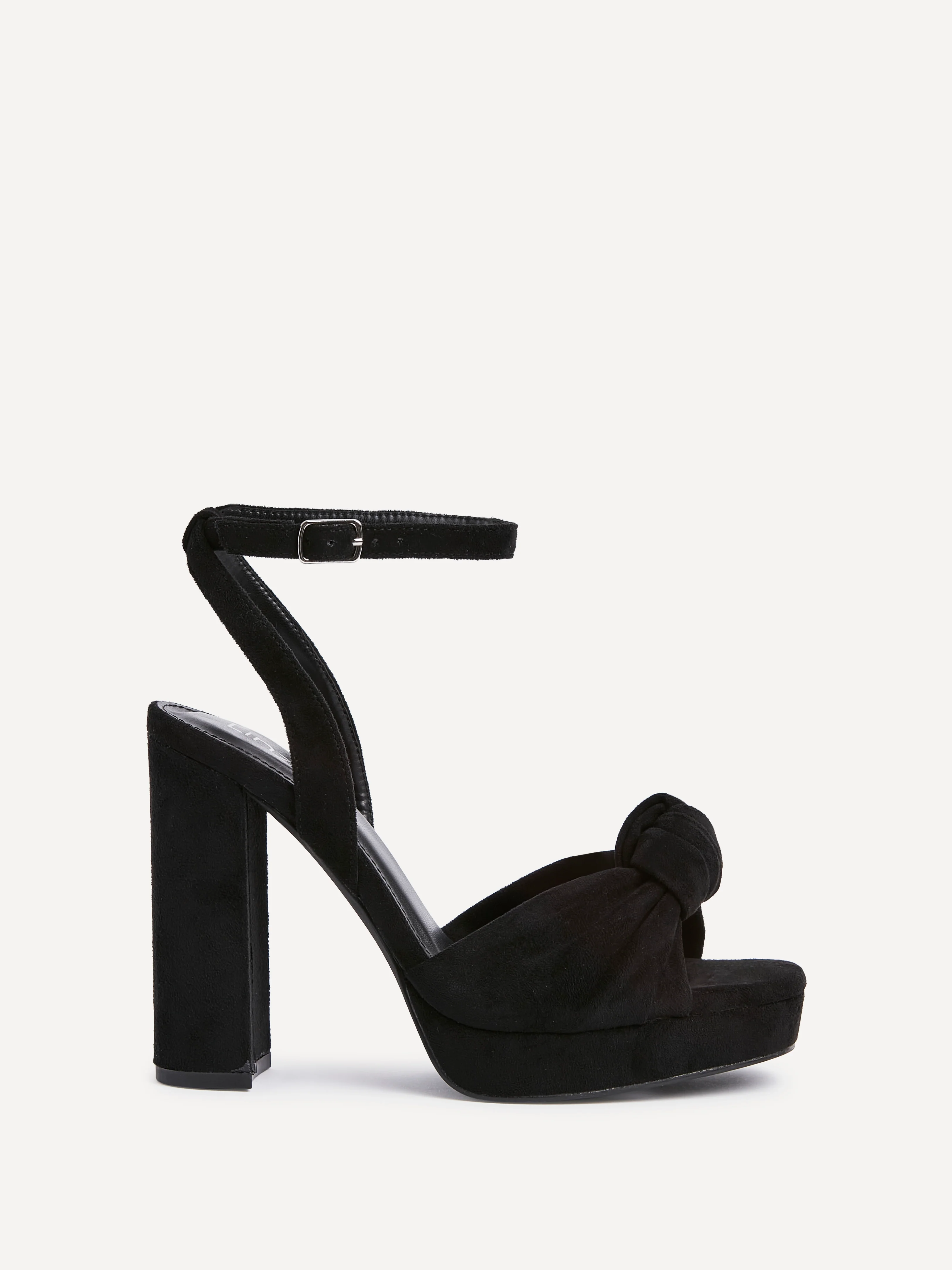 Ruba Black Knotted Platform Heels - Image 2