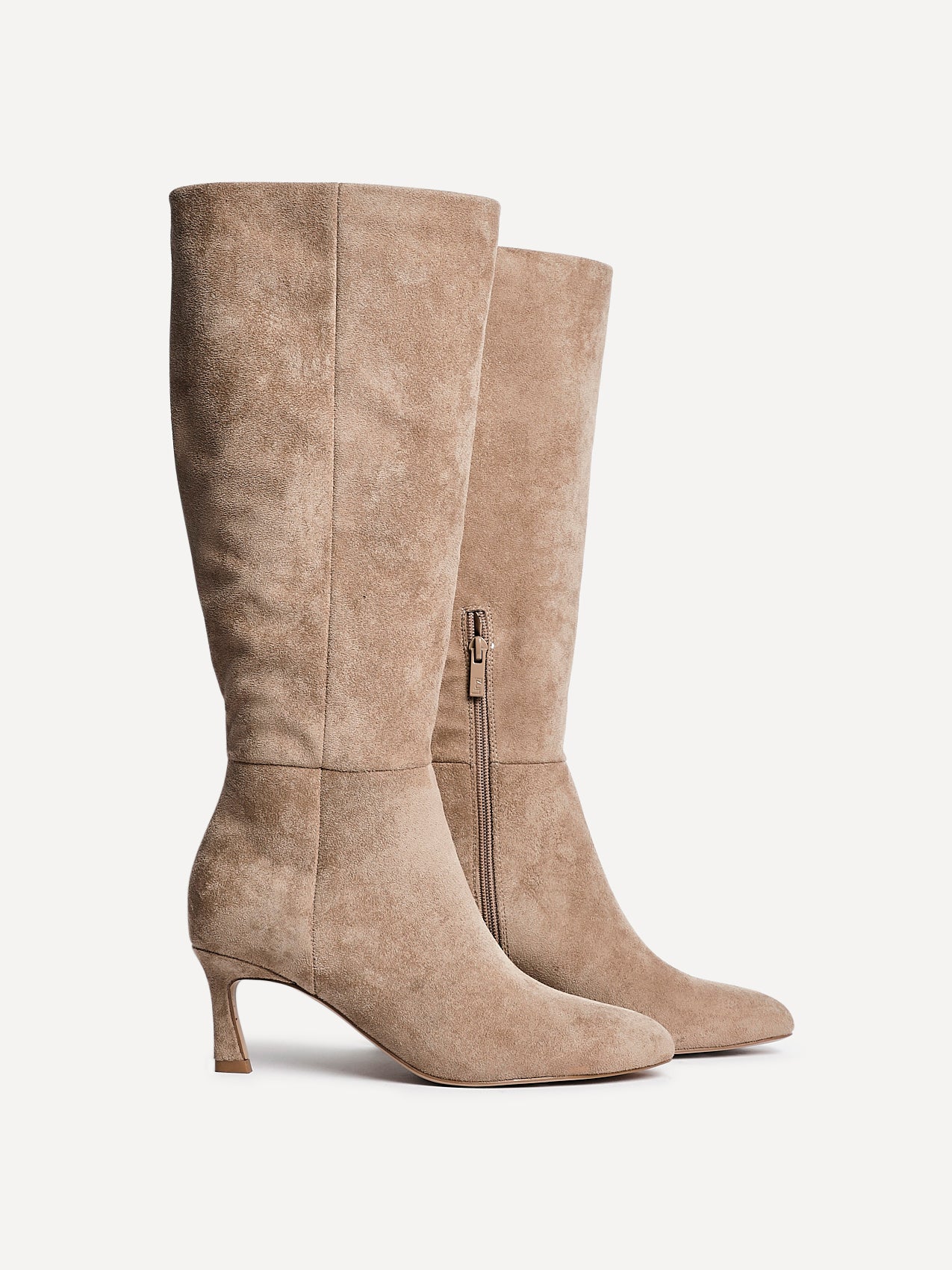 Rush Beige Long Stiletto Boots - Image 5