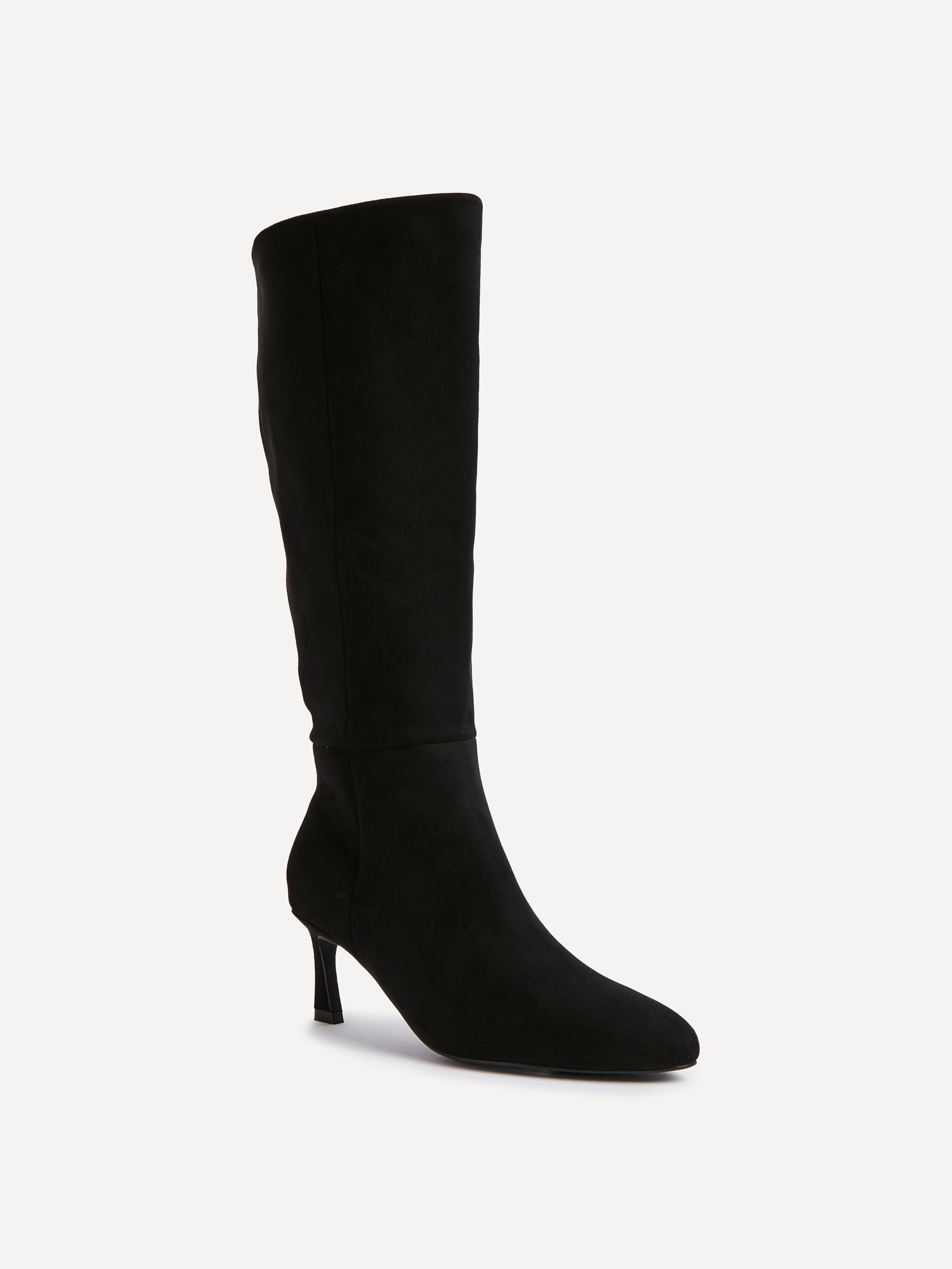 Rush Black Long Stiletto Boots - Image 2