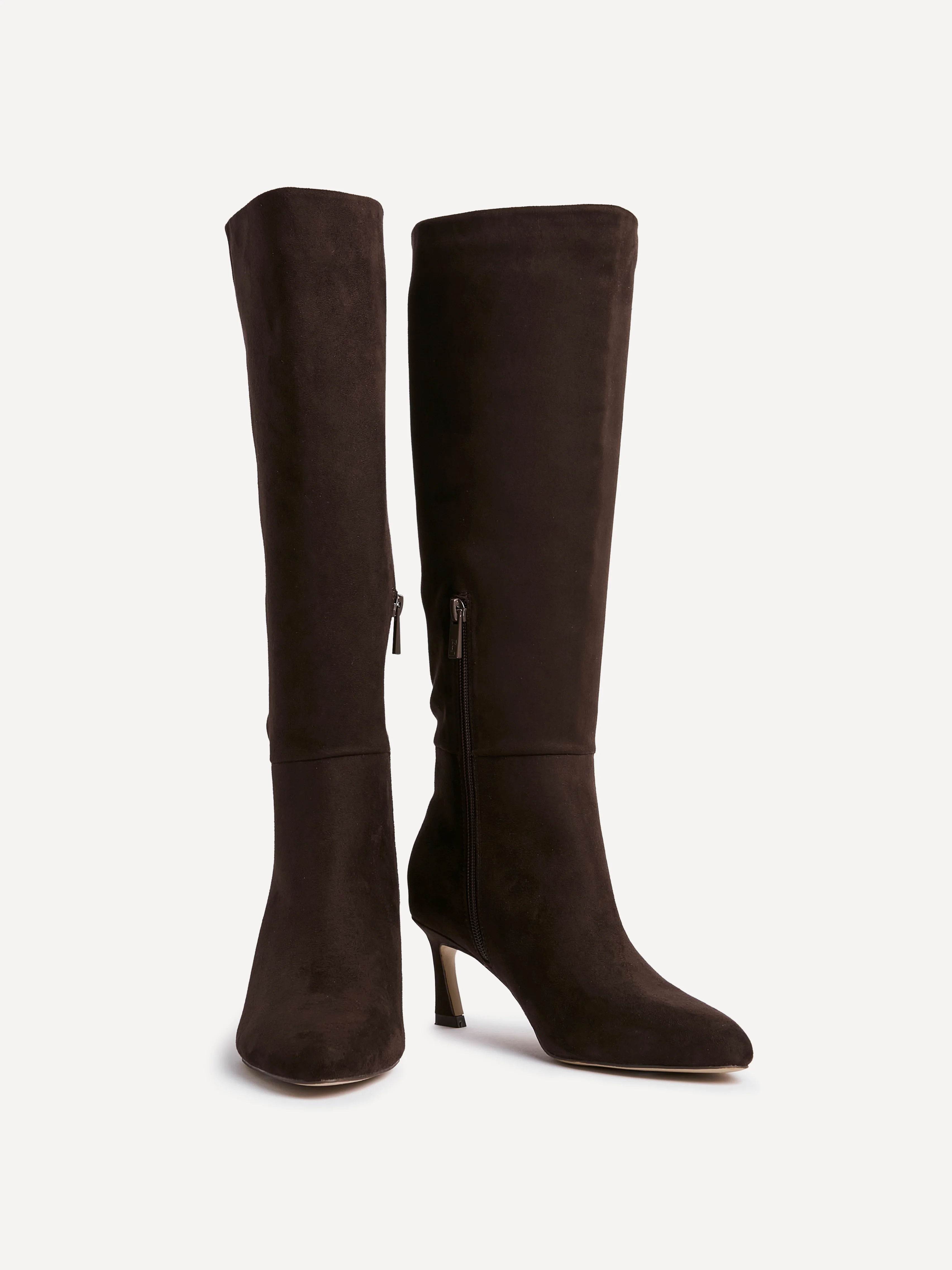 Rush Brown Long Stiletto Boots - Image 3