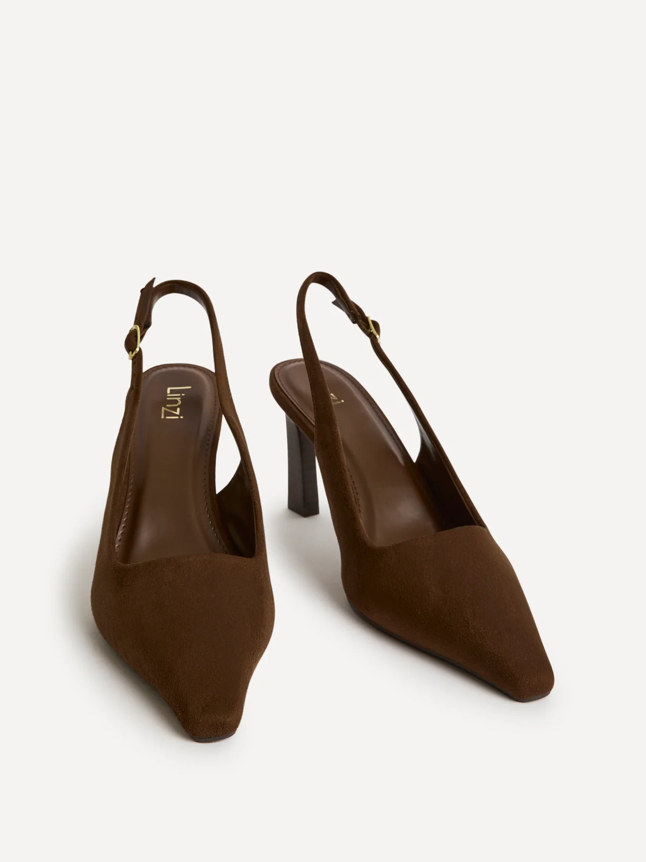 Saint Brown Slingback Court Heels - Image 3