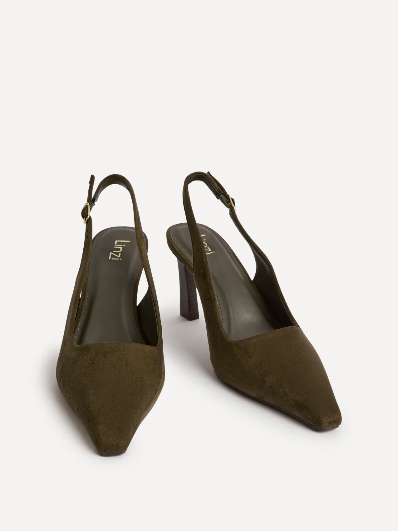 Saint Khaki Slingback Court Heels - Image 3