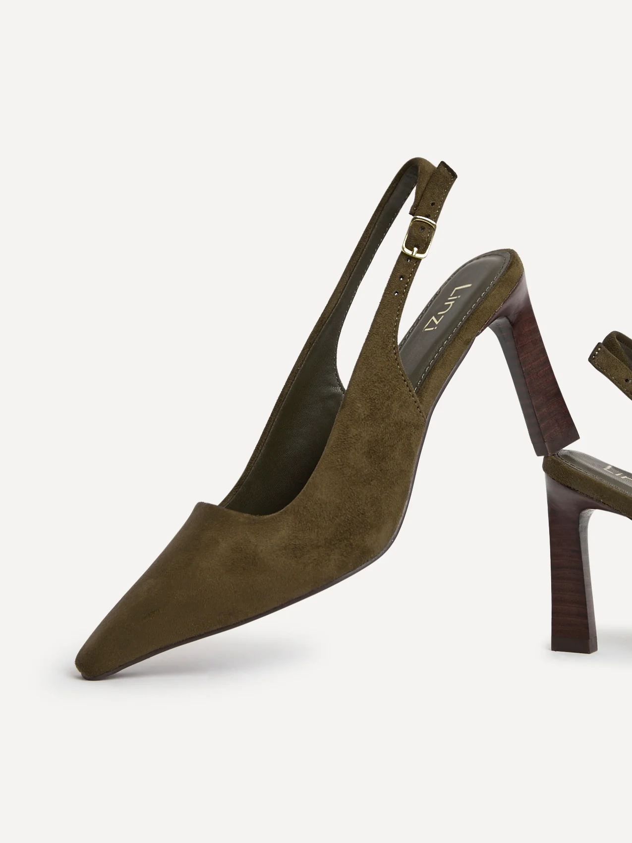 Saint Khaki Slingback Court Heels - Image 5