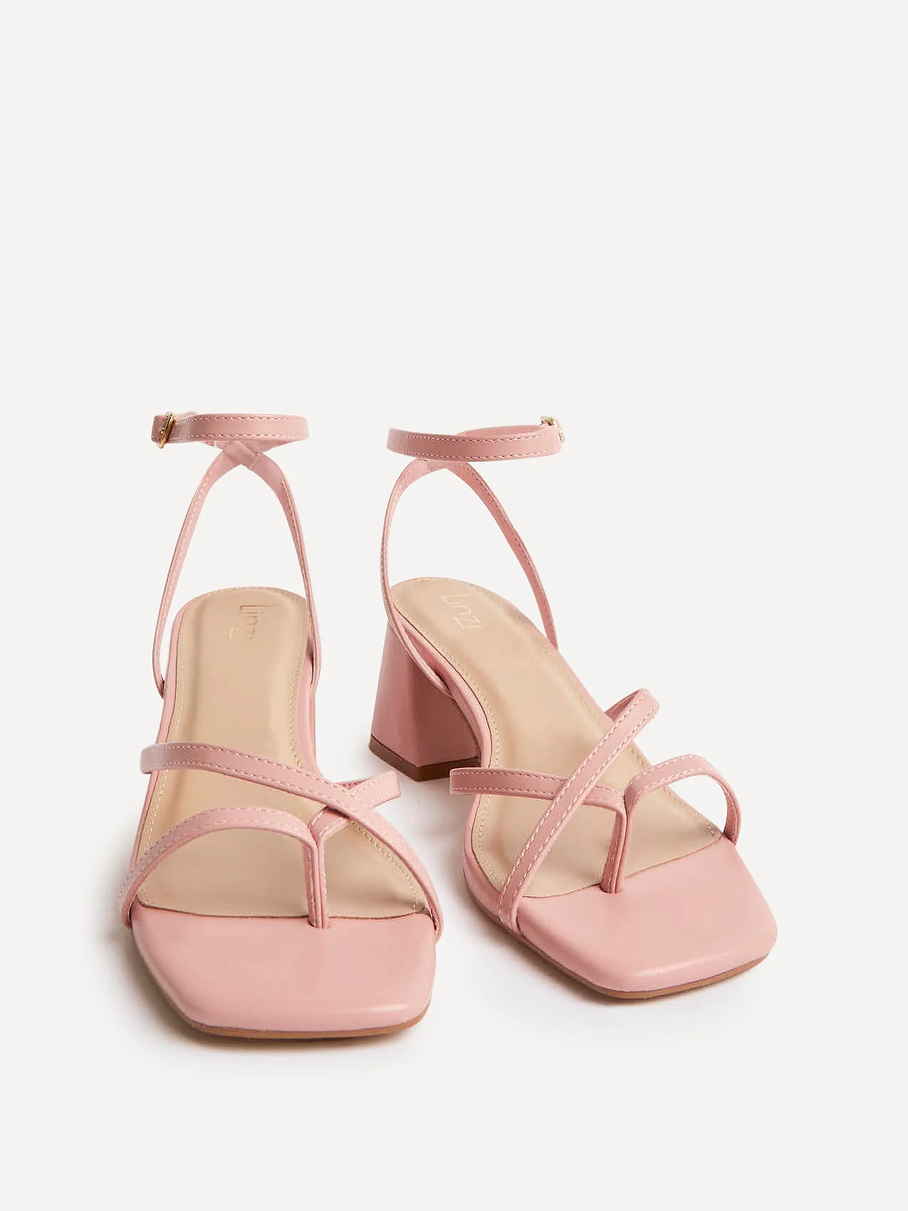 Sally Dusky Pink Heeled Sandals - Image 3
