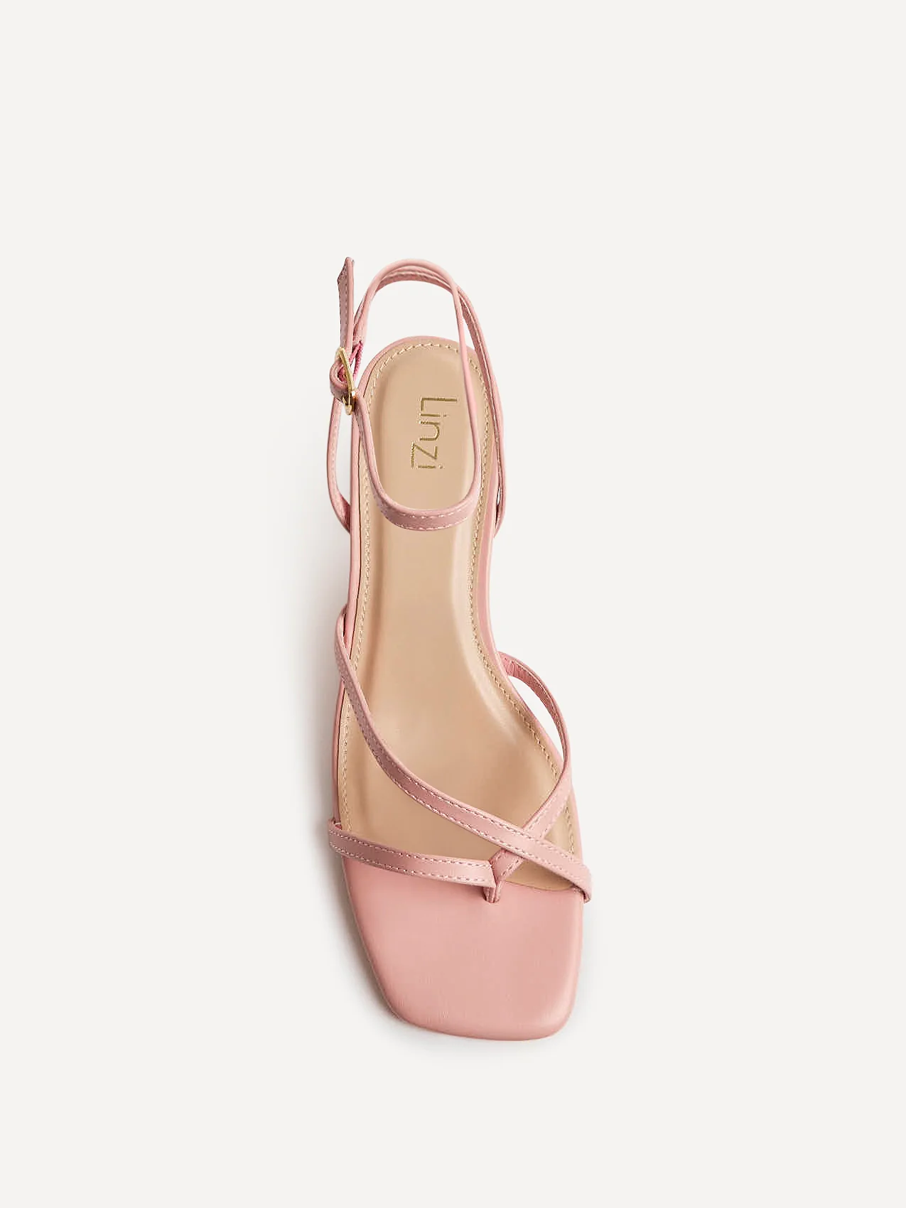 Sally Dusky Pink Heeled Sandals - Image 4