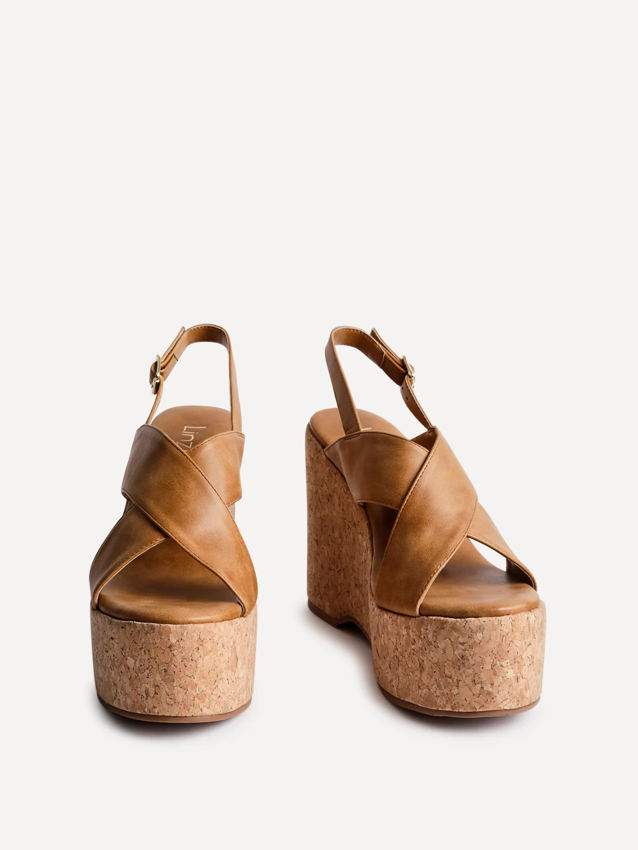 Santana Tan Cork Wedges - Image 3