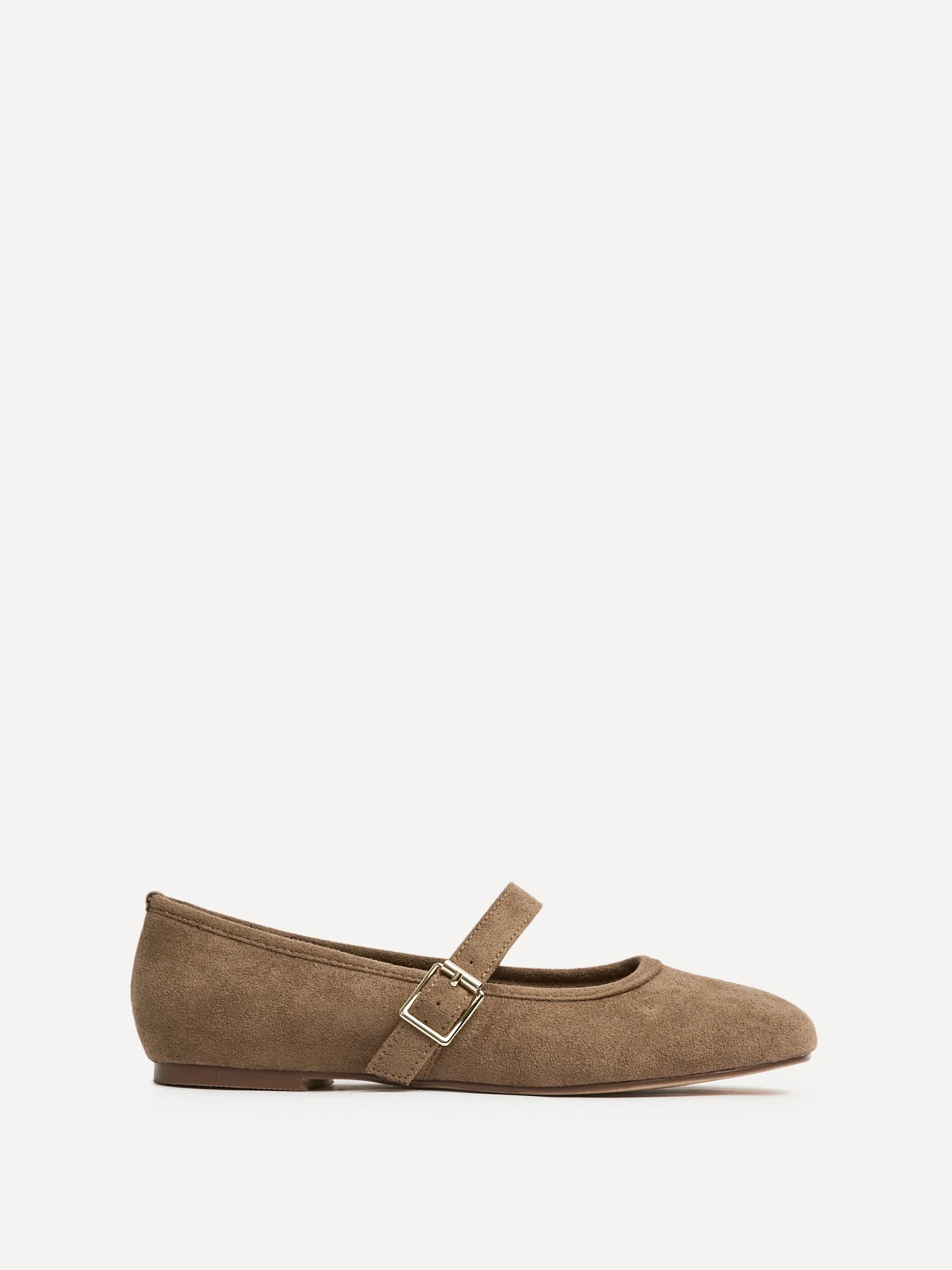 Schedule Mocha Faux Suede Ballet Flats - Image 2