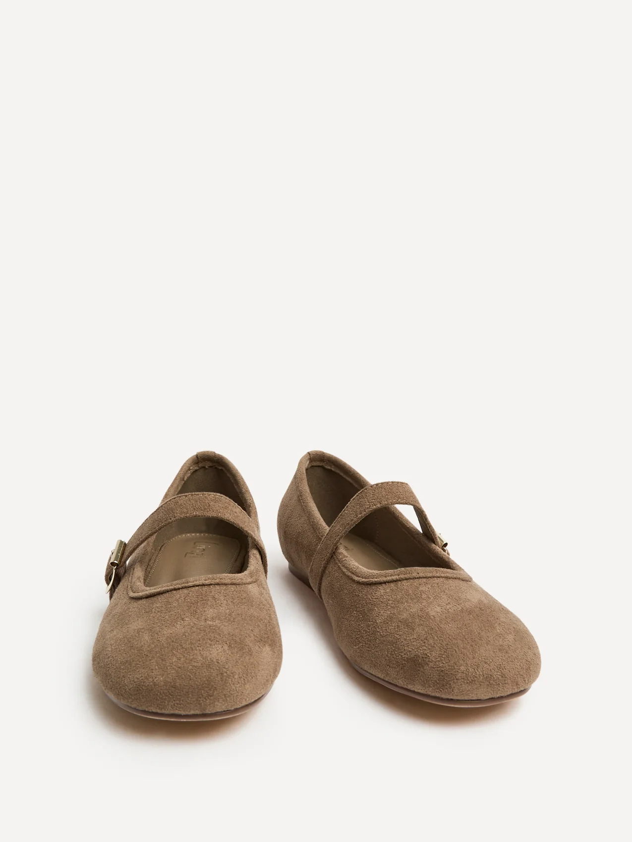 Schedule Mocha Faux Suede Ballet Flats - Image 3