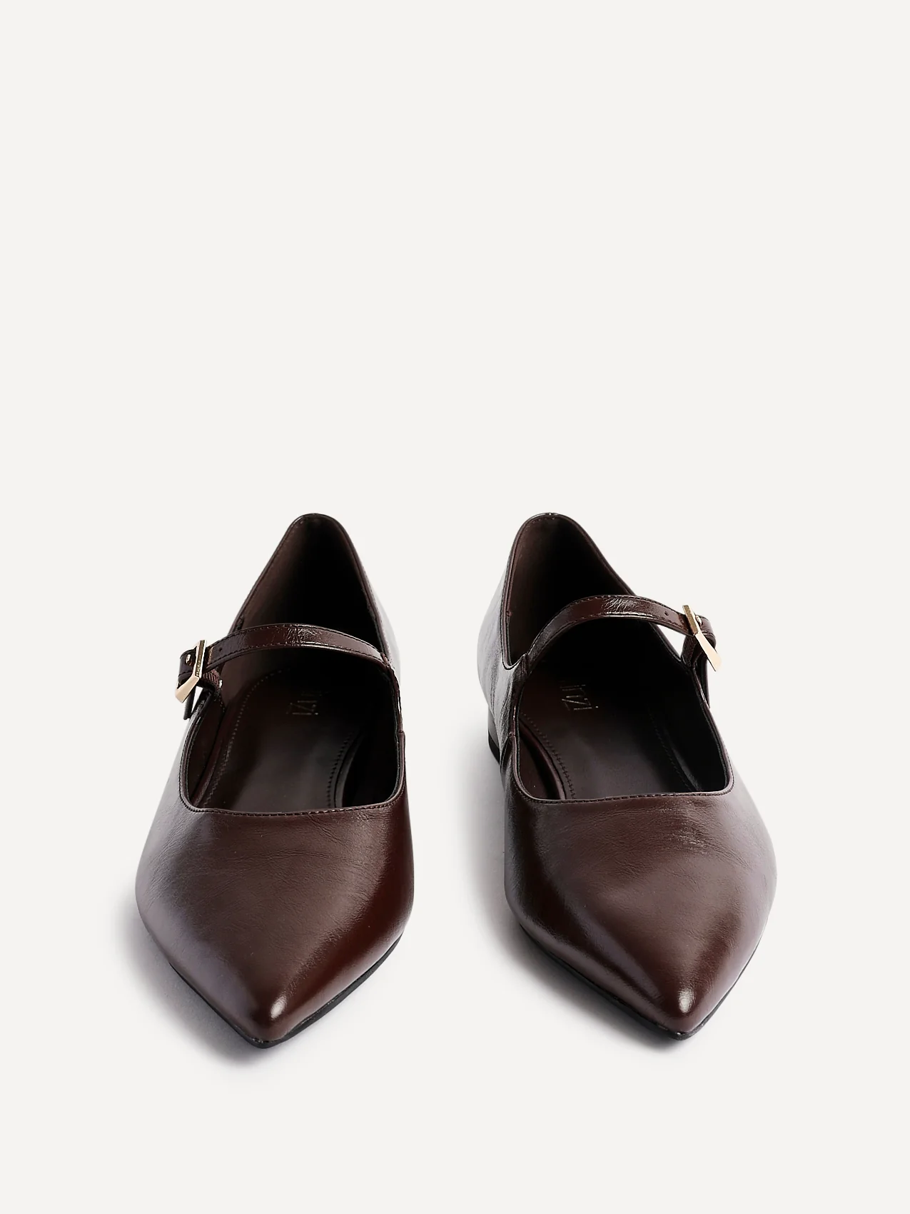 Seattle Brown Faux Leather Flats - Image 3