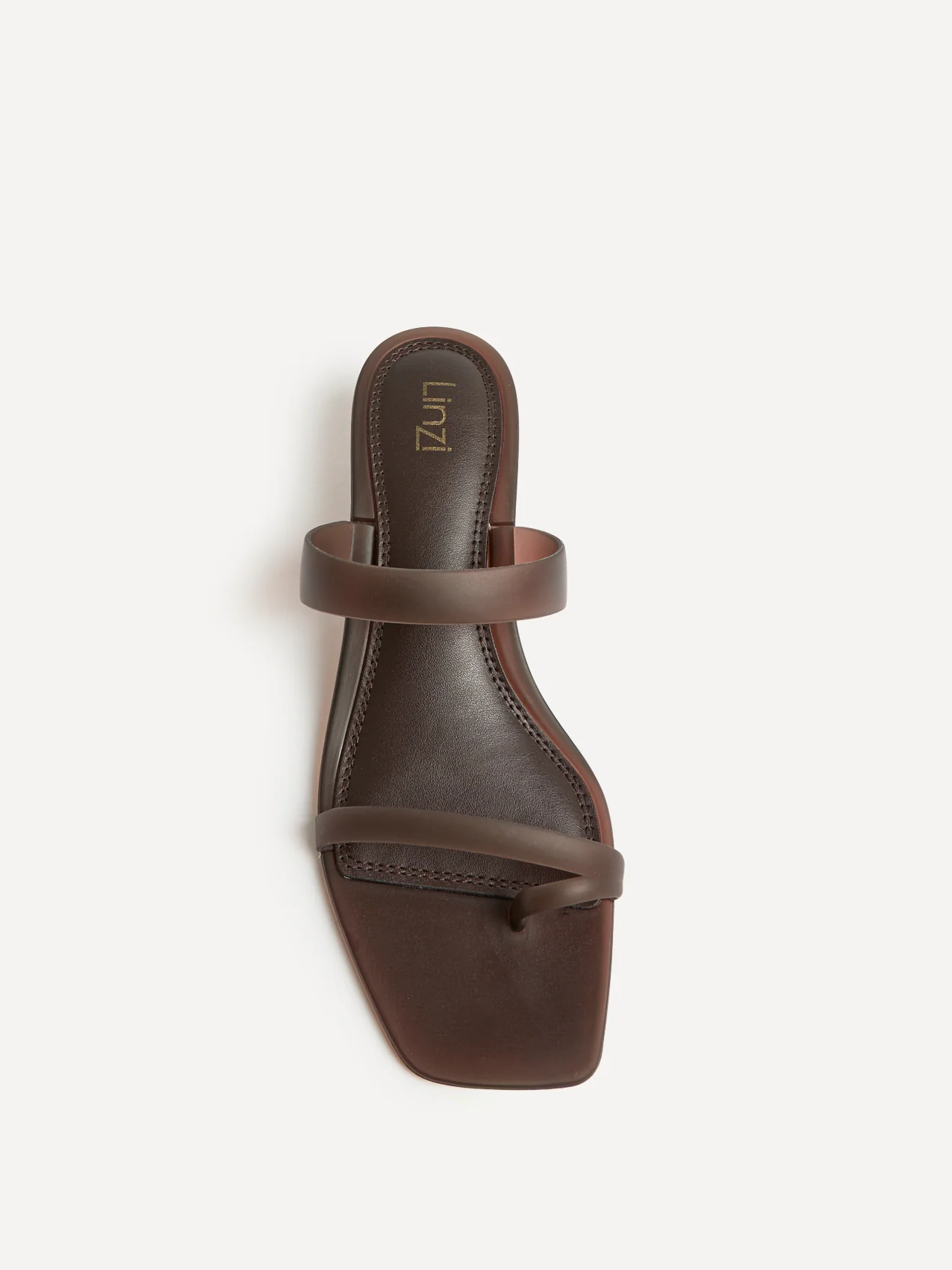 Shade Brown Jelly Heeled Sandals - Image 4