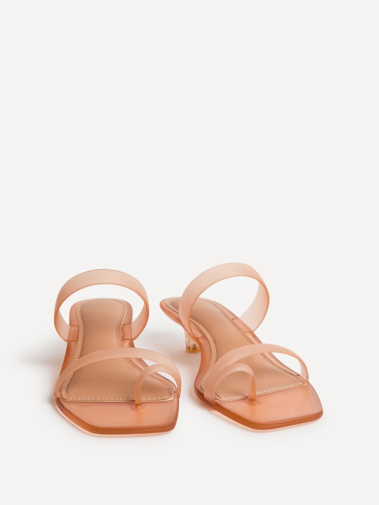 Shade Nude Jelly Heeled Sandals - Image 3