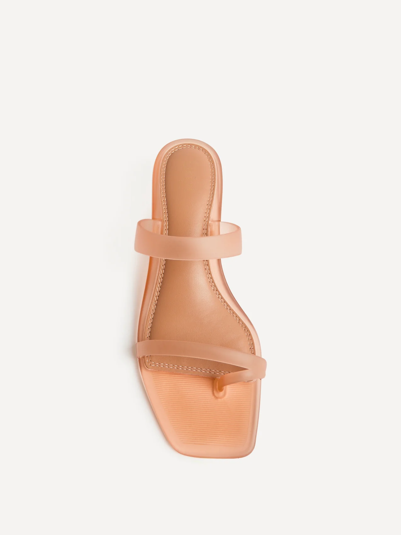 Shade Nude Jelly Heeled Sandals - Image 4