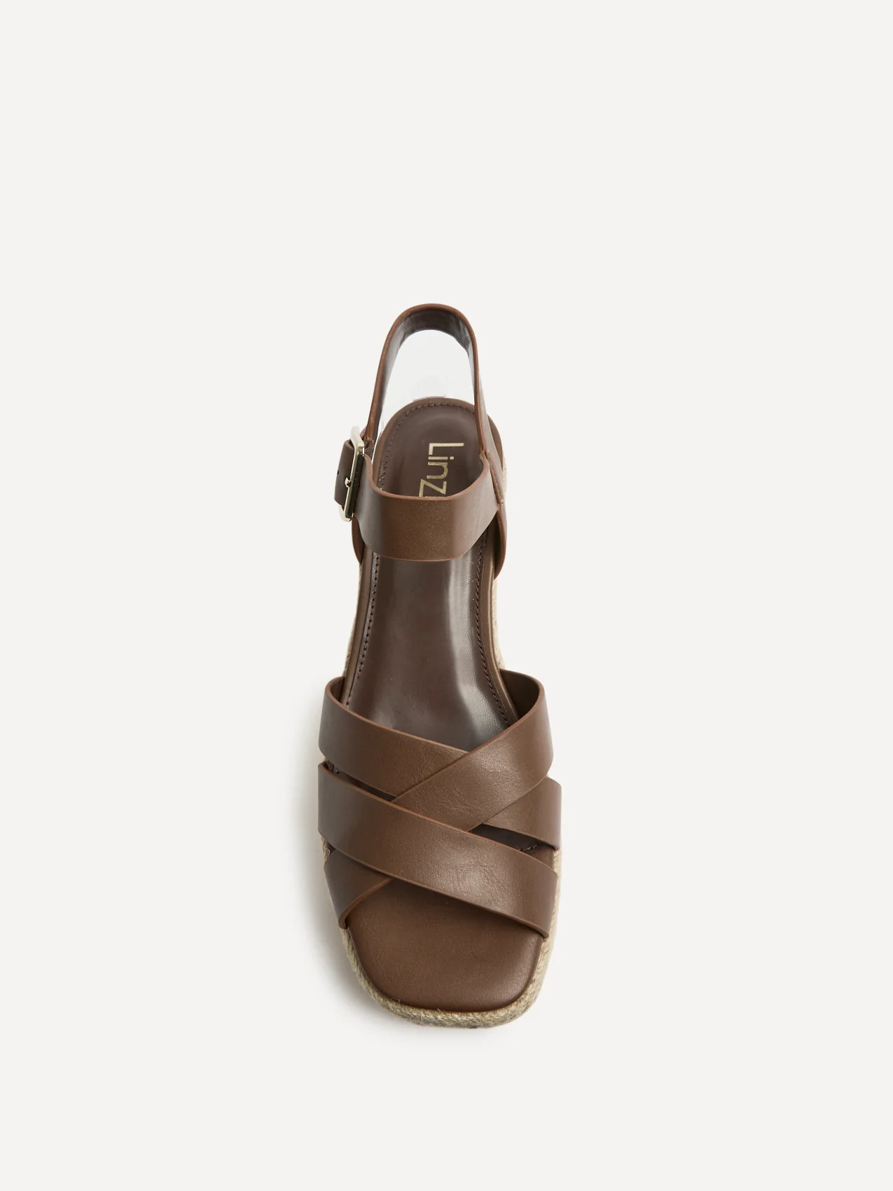 Sheena Brown Crossover Espadrille Wedges - Image 4