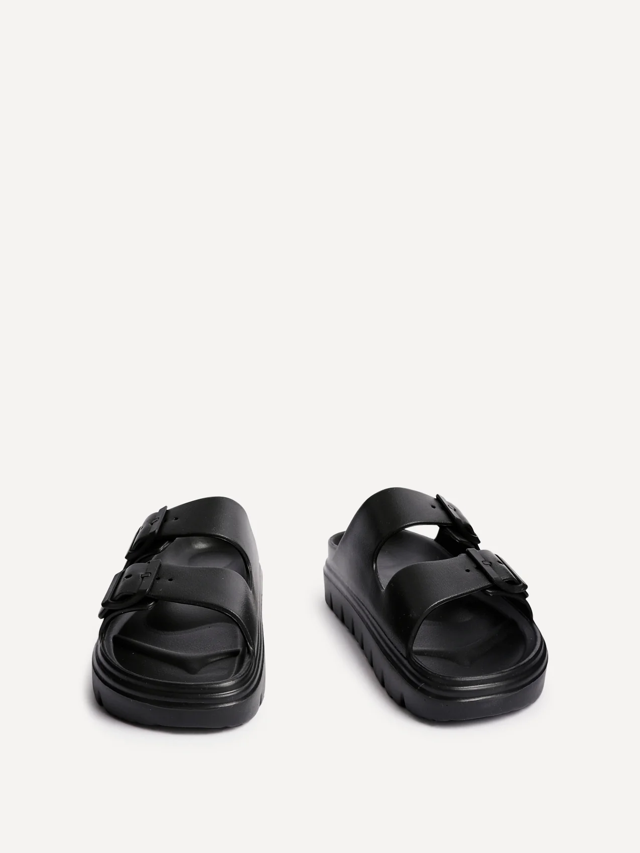 Sirocco Black Platform Slider Sandals - Image 3
