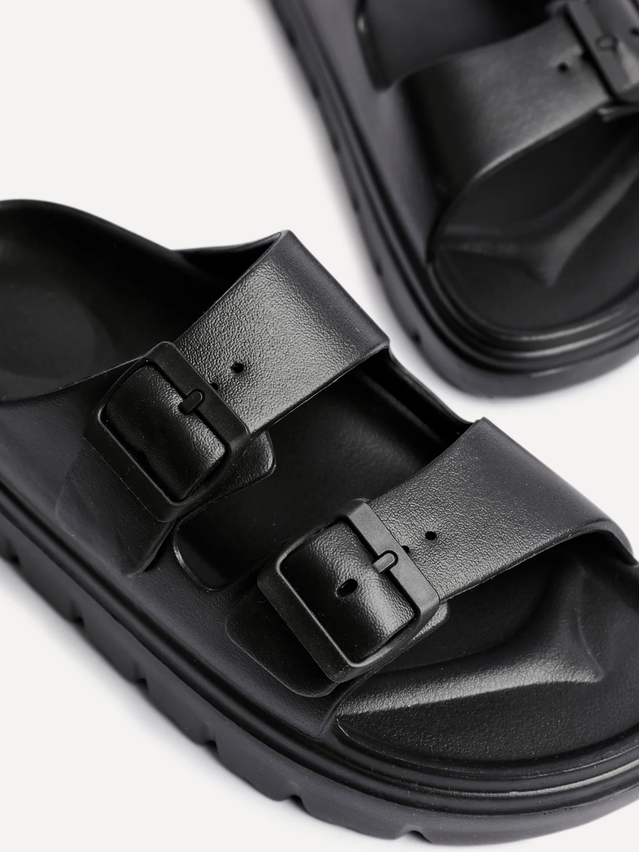 Sirocco Black Platform Slider Sandals - Image 4