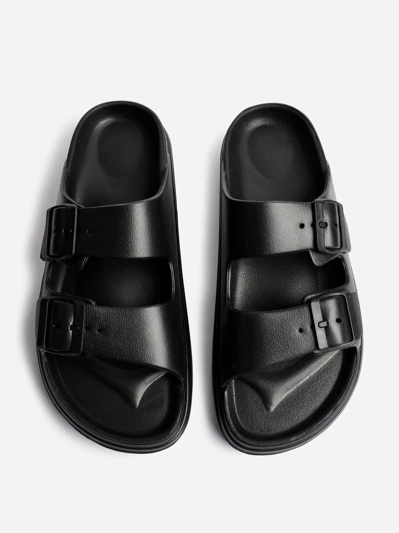 Sirocco Black Platform Slider Sandals - Image 5