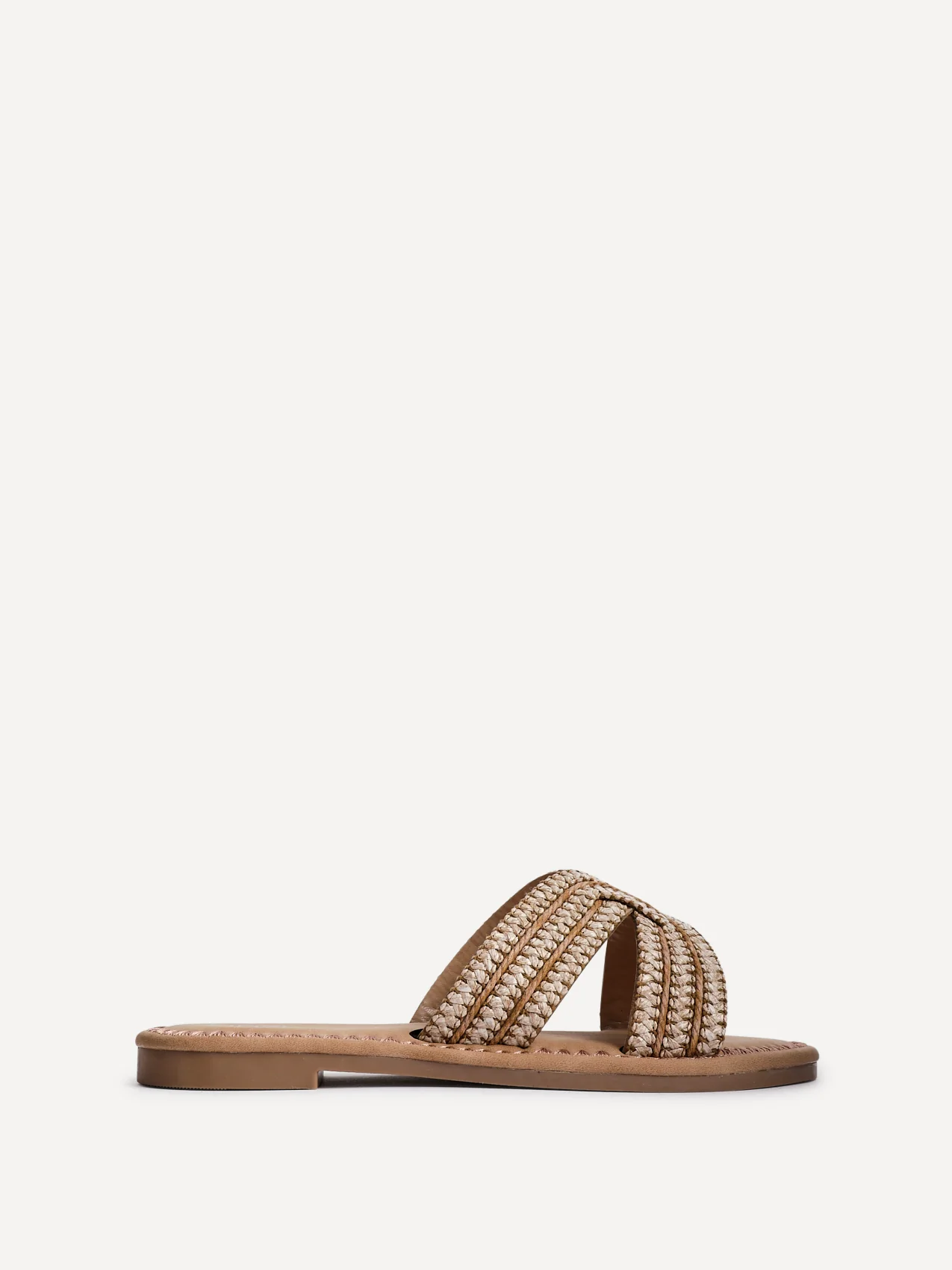 Solar Nude Flat Slider Sandals - Image 2