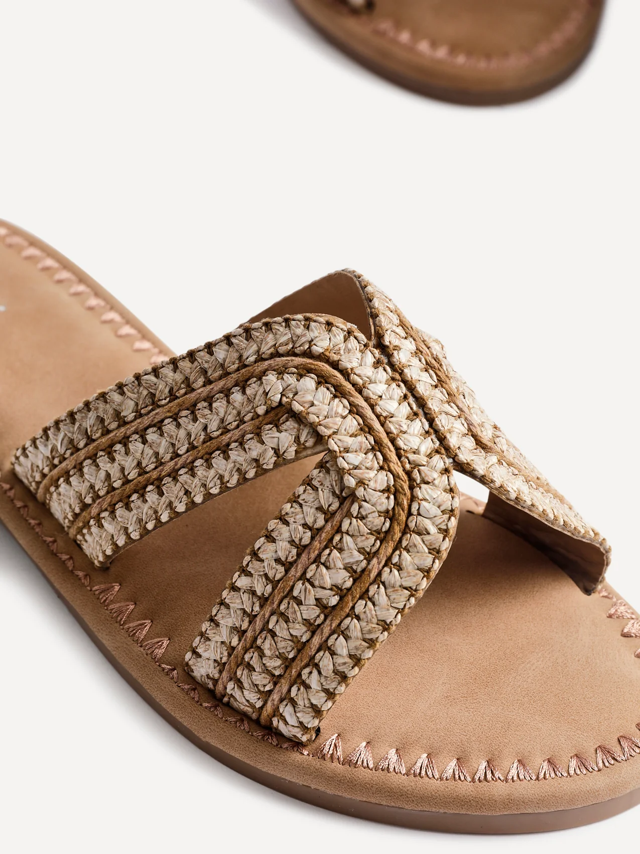Solar Nude Flat Slider Sandals - Image 5
