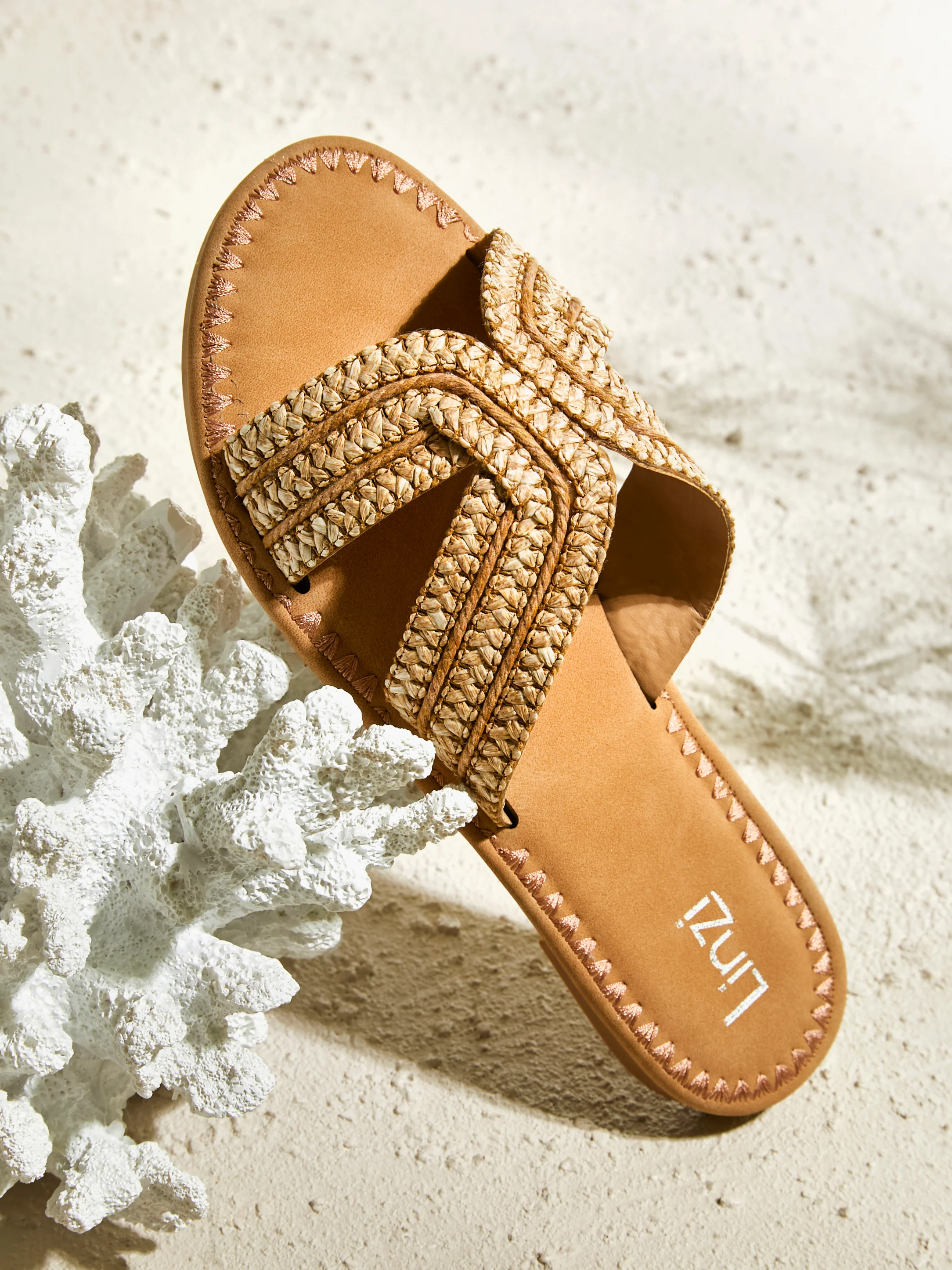 Solar Nude Flat Slider Sandals - Image 7