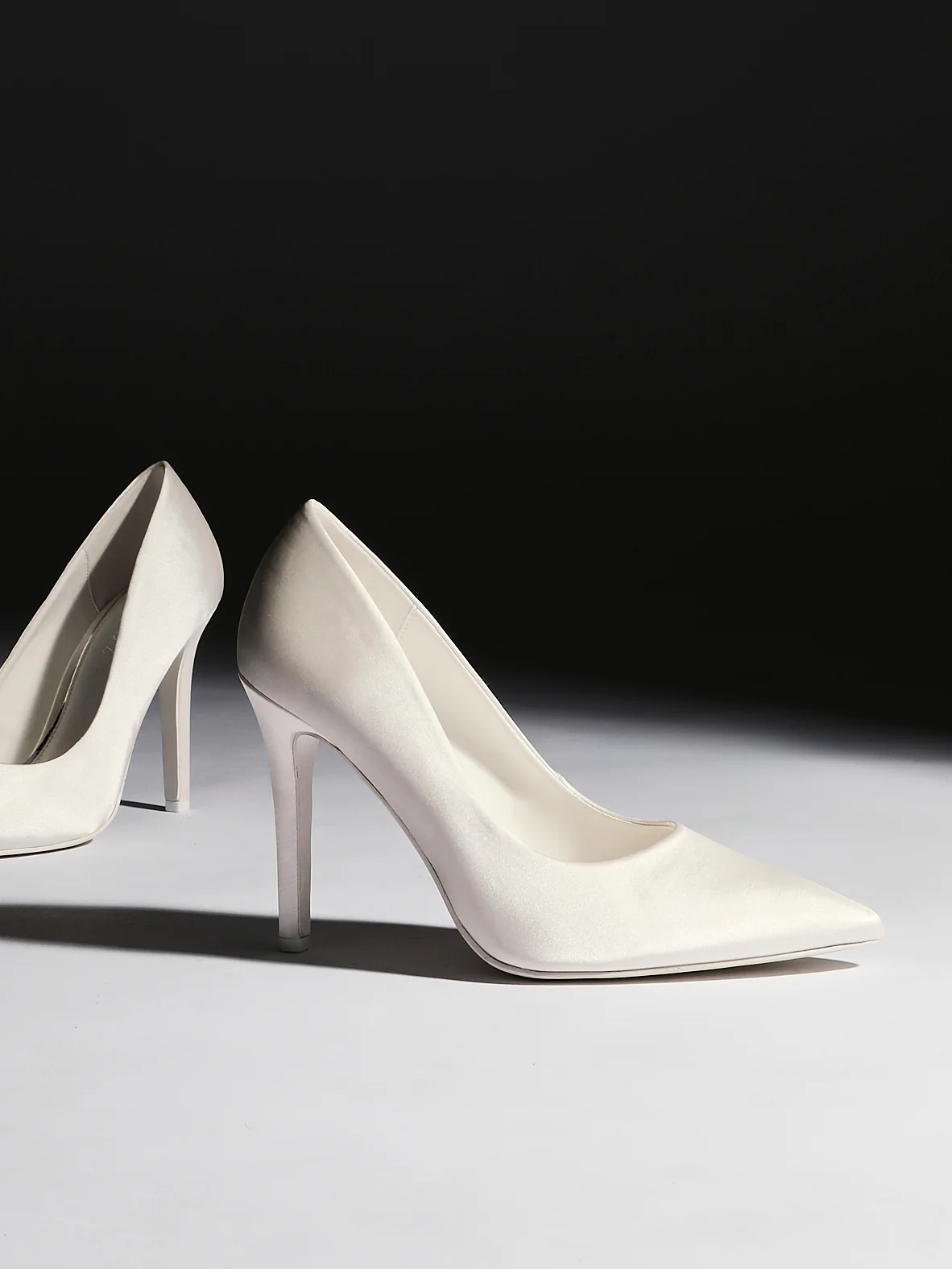 Solemate Bridal Ivory Satin Court Heels - Image 7