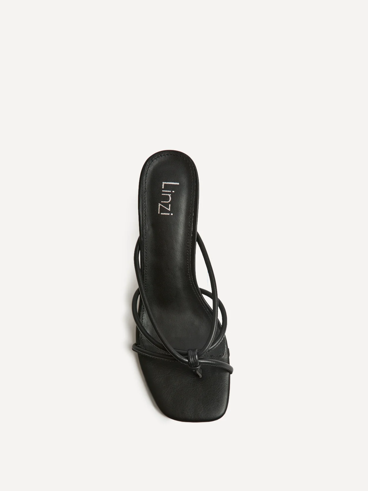 Solis Black Strappy Mule Heels - Image 4