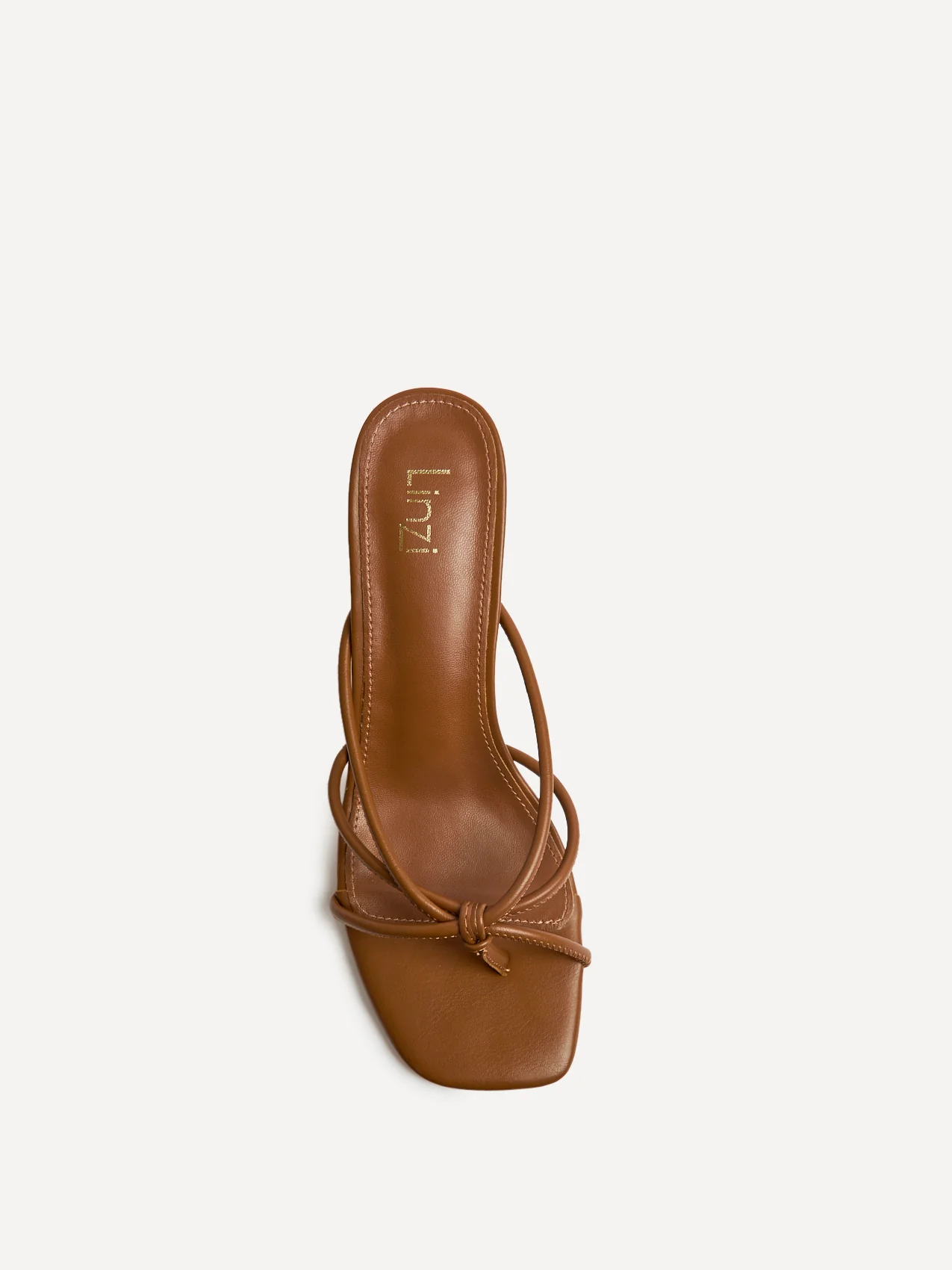 Solis Tan Strappy Mule Heels - Image 4