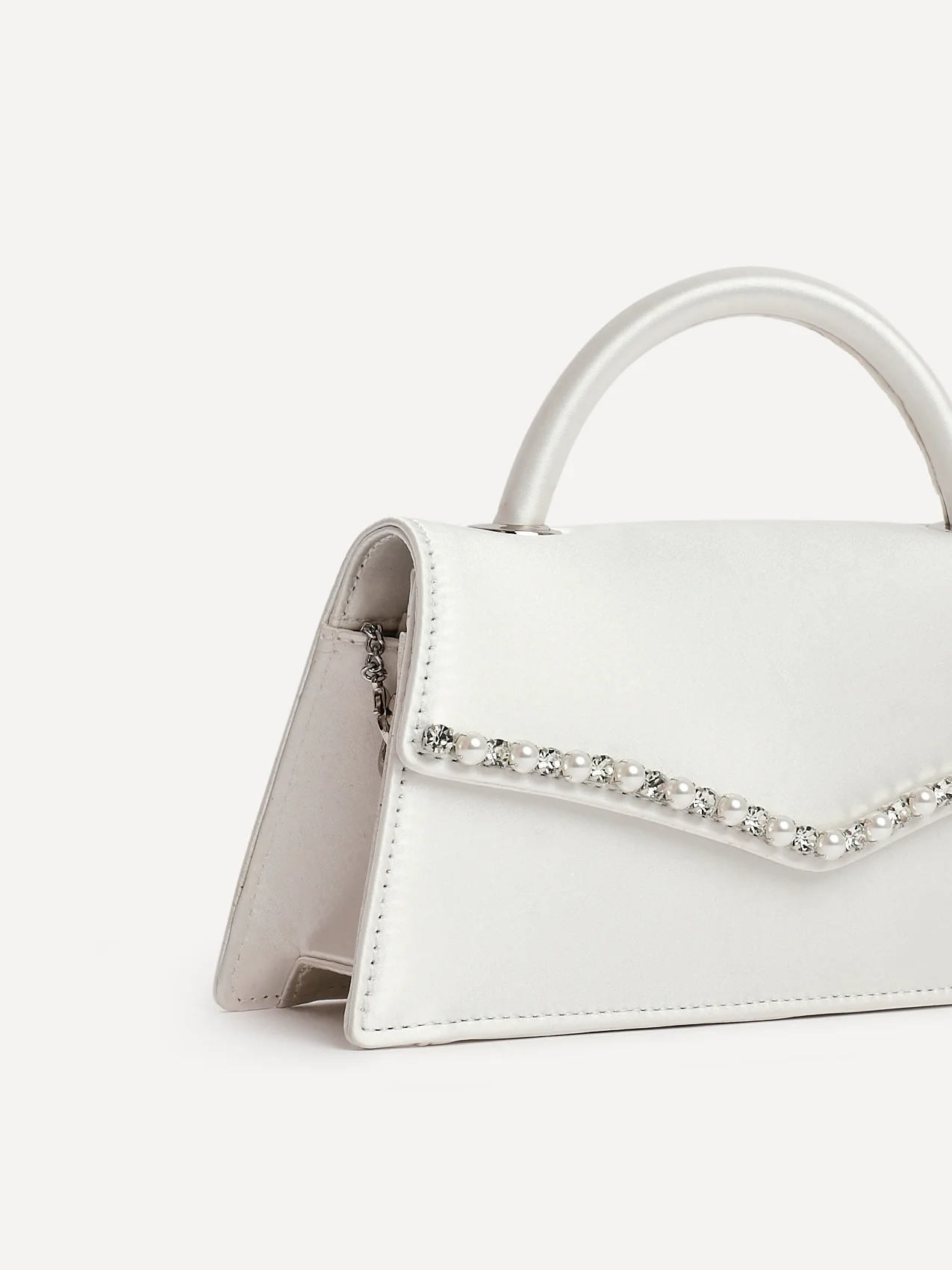 Sorelle Bridal Pearl Embellished Clutch Bag - Image 4