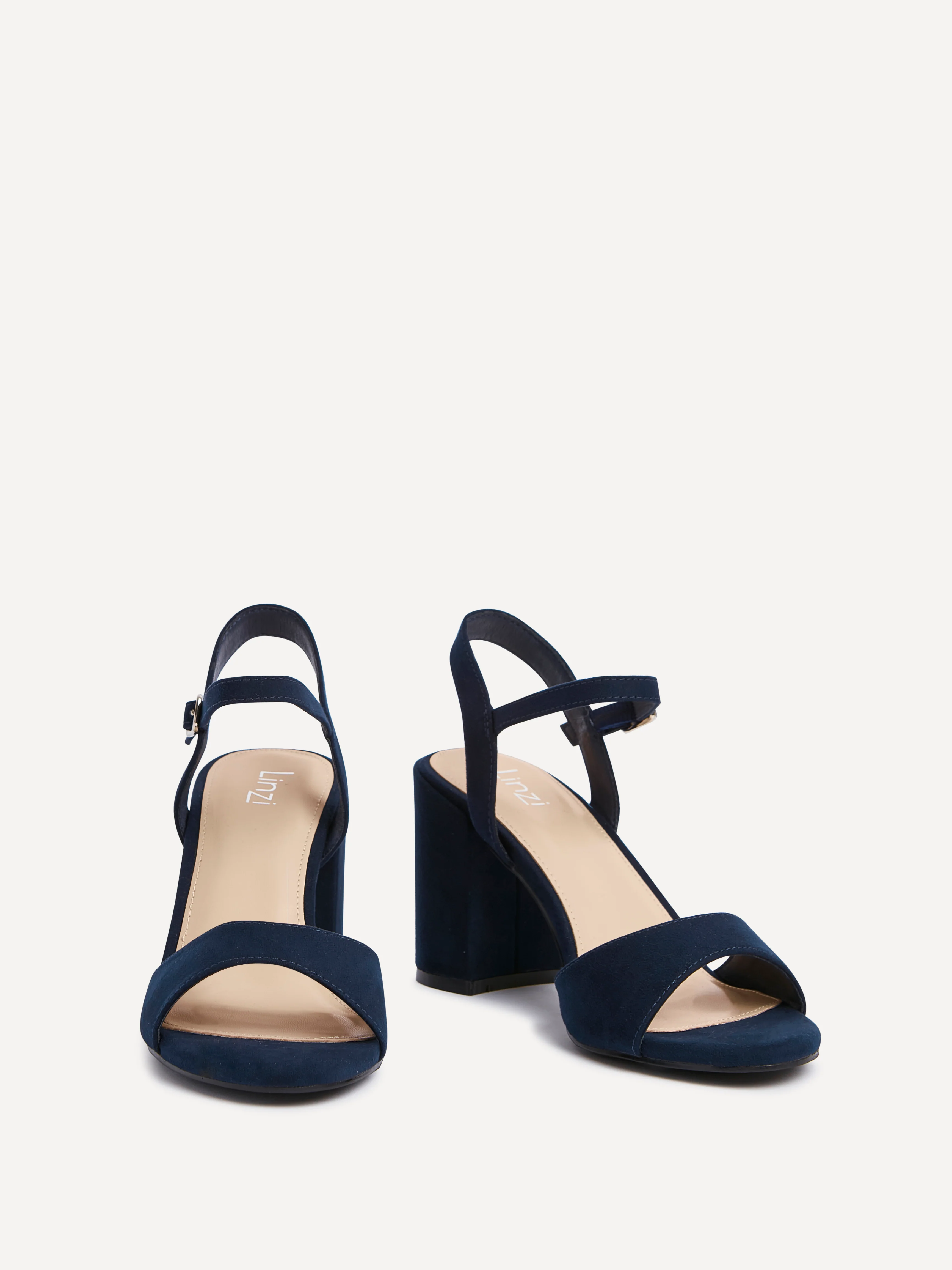 Soul Navy Faux Suede Block Heels - Image 3
