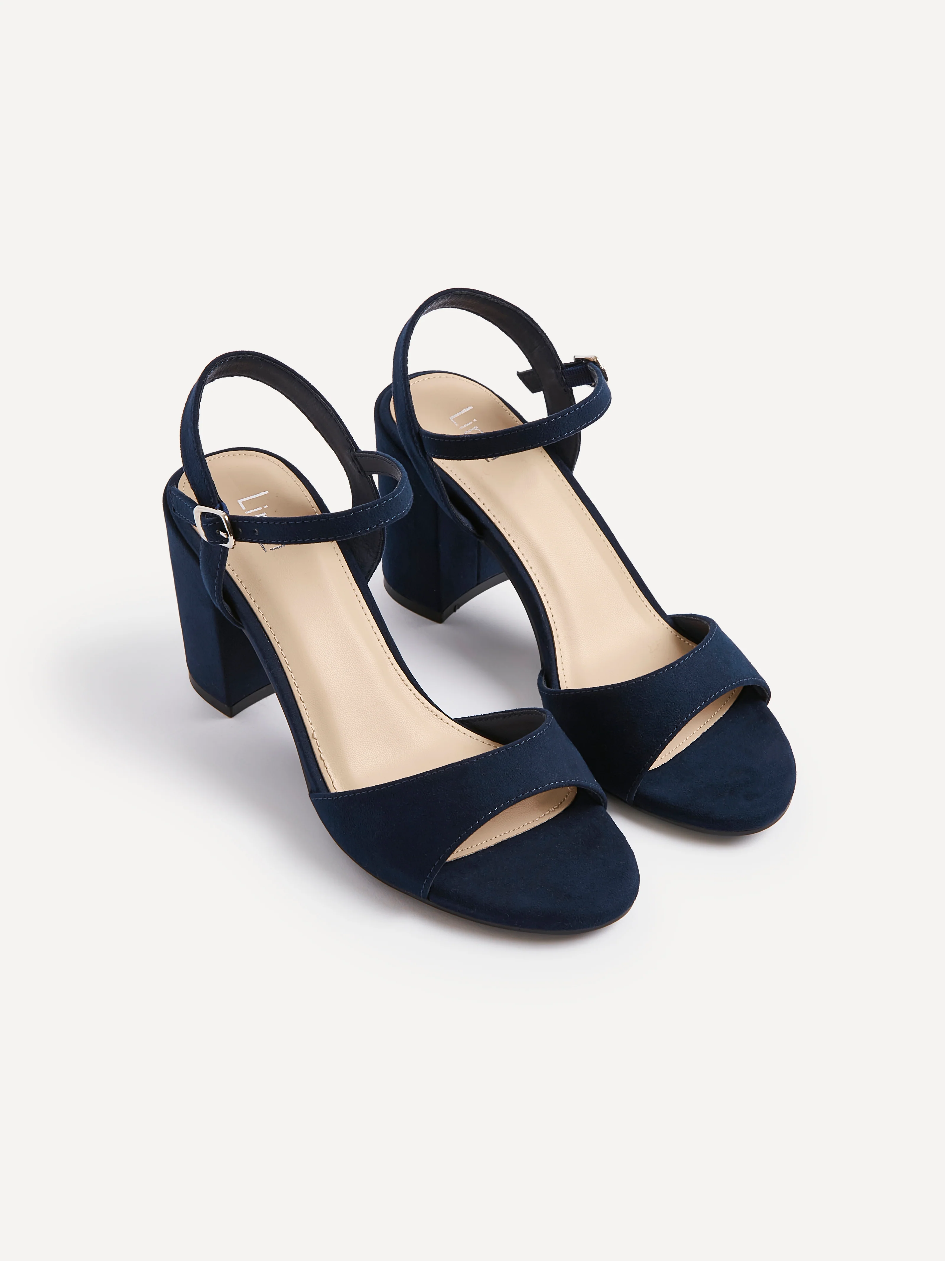Soul Navy Faux Suede Block Heels - Image 5