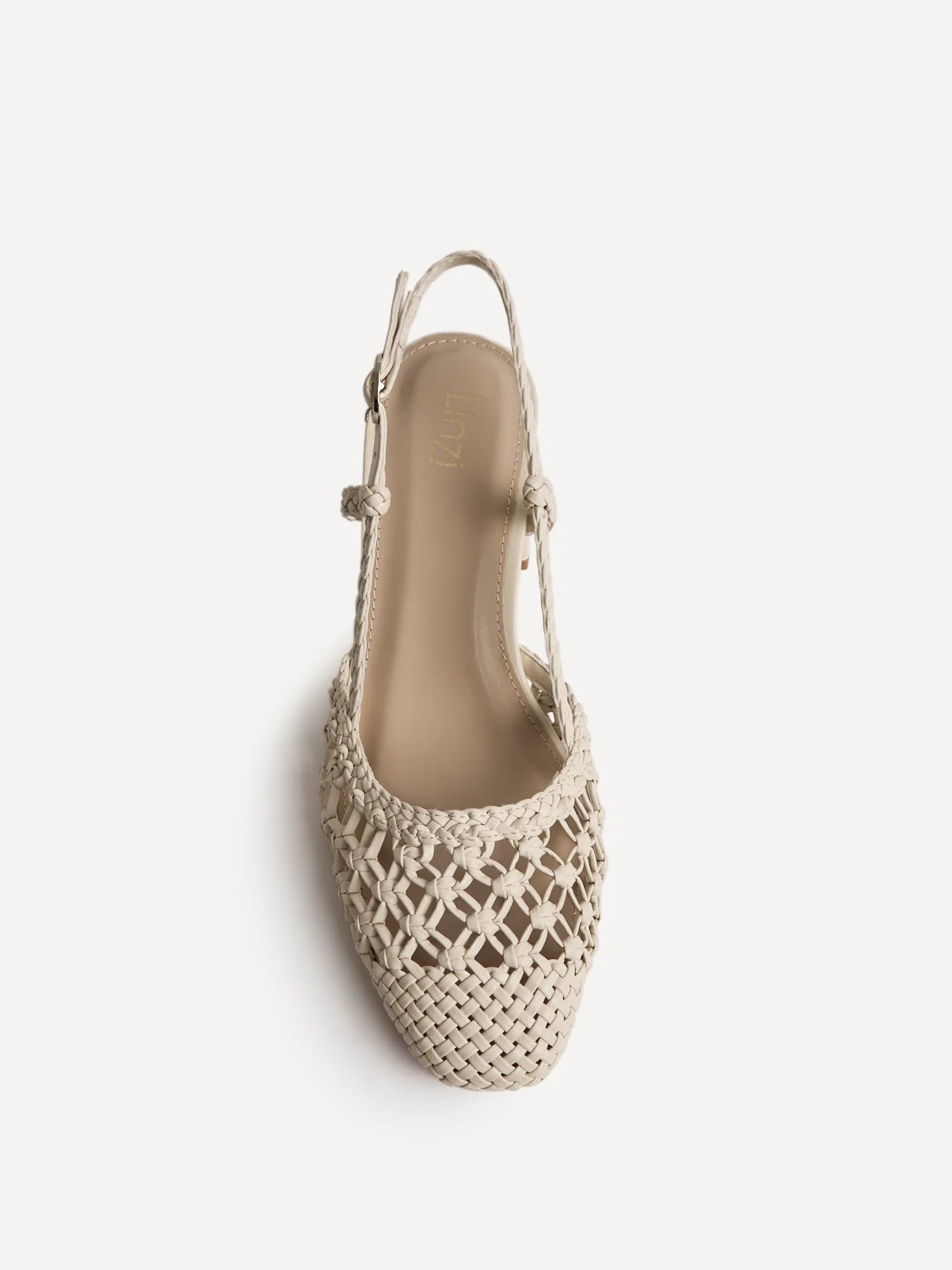 Spring Beige Handwoven Court Heels - Image 4