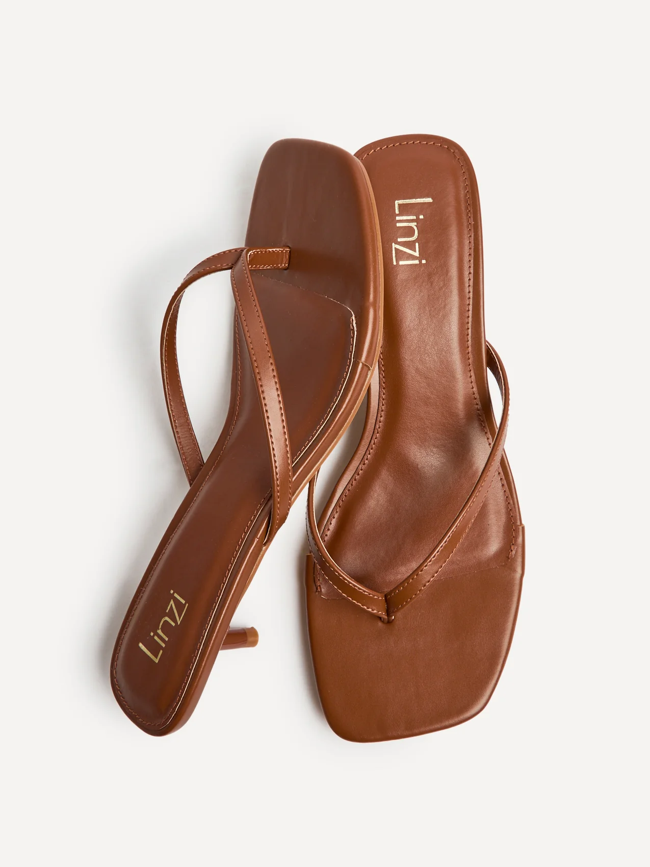 Stassie Tan Mule Heels - Image 5