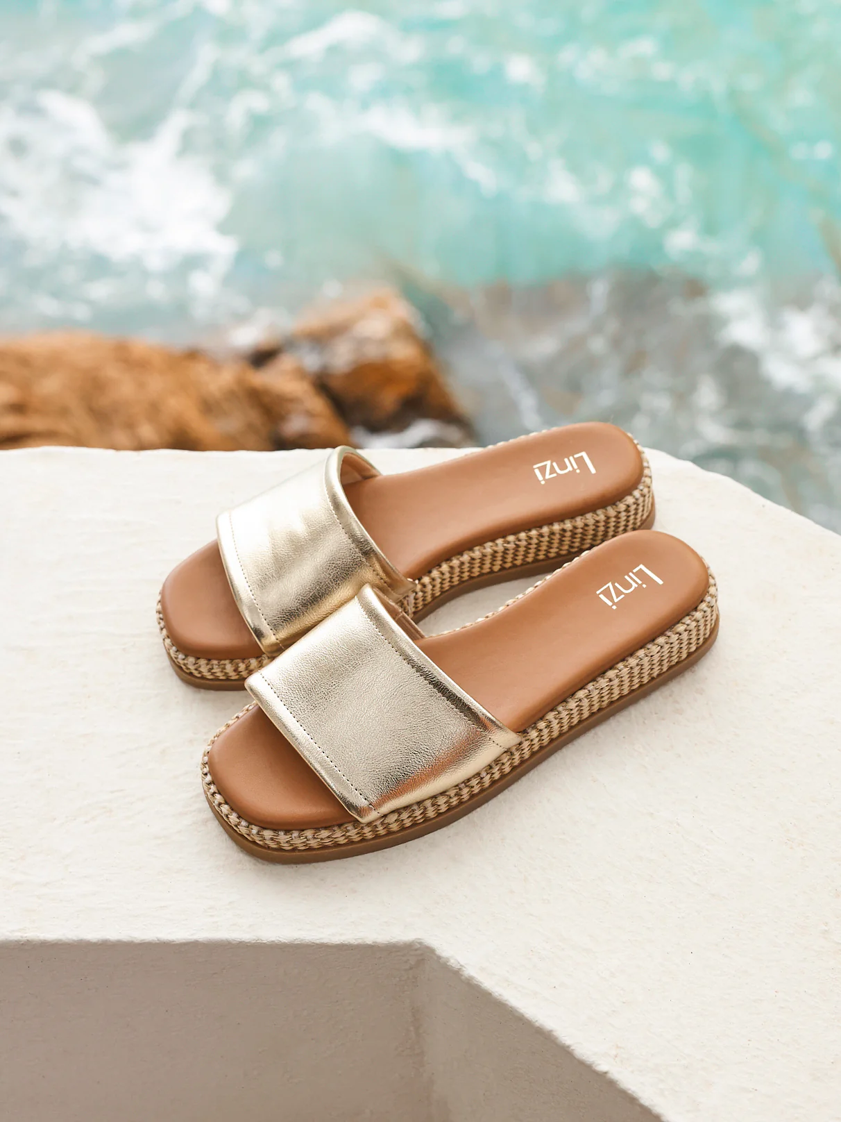 Stay Gold Flatform Mule Sandals - Image 7