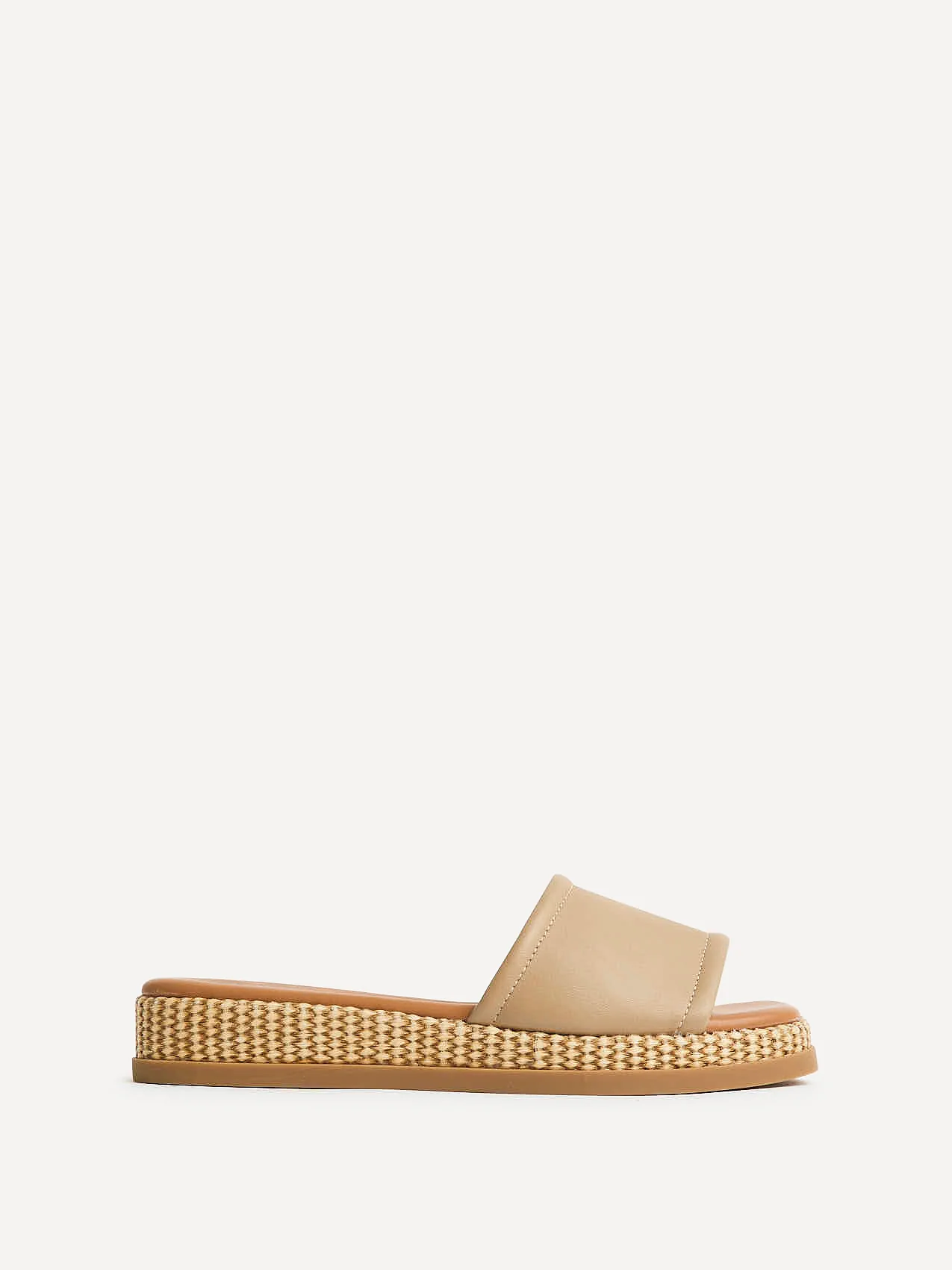 Stay Taupe Flatform Mule Sandals - Image 2