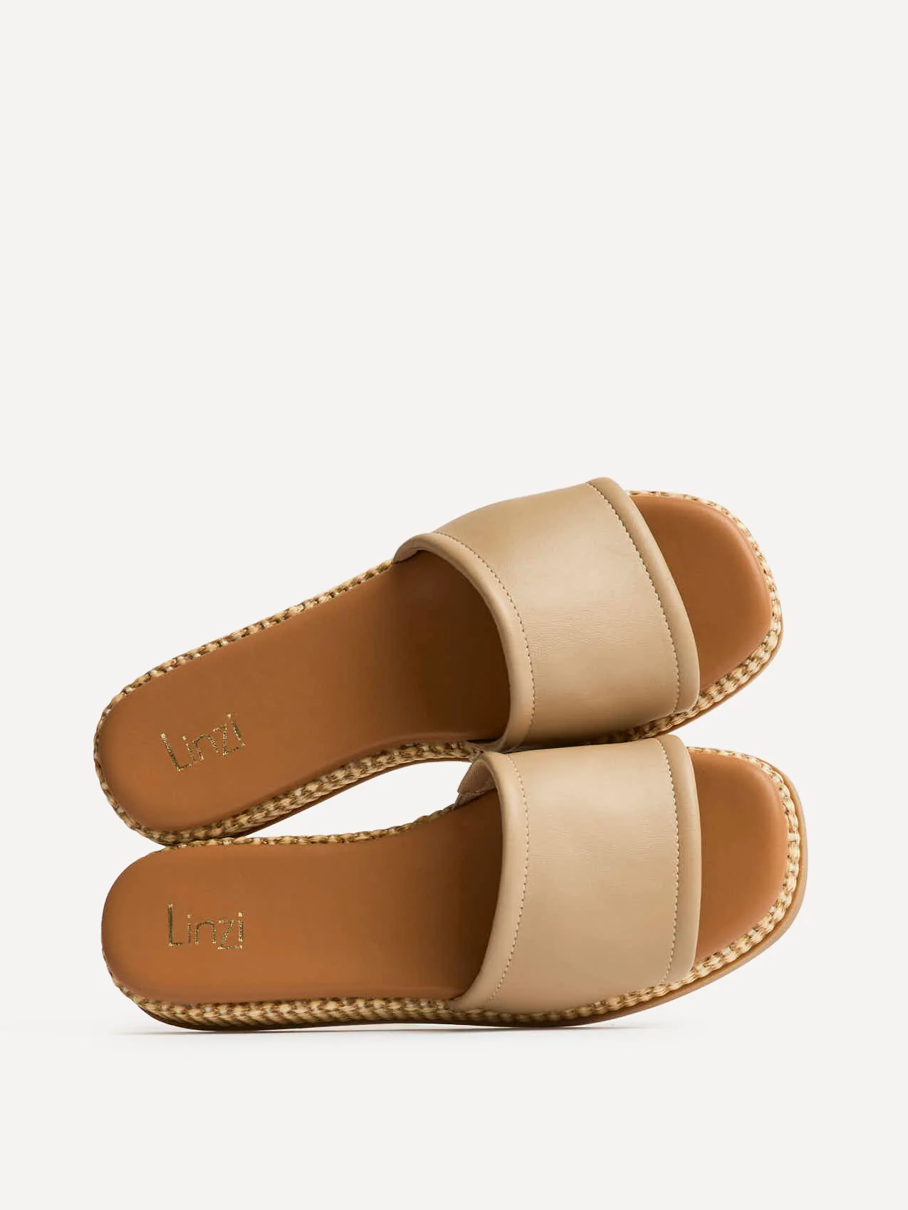 Stay Taupe Flatform Mule Sandals - Image 5